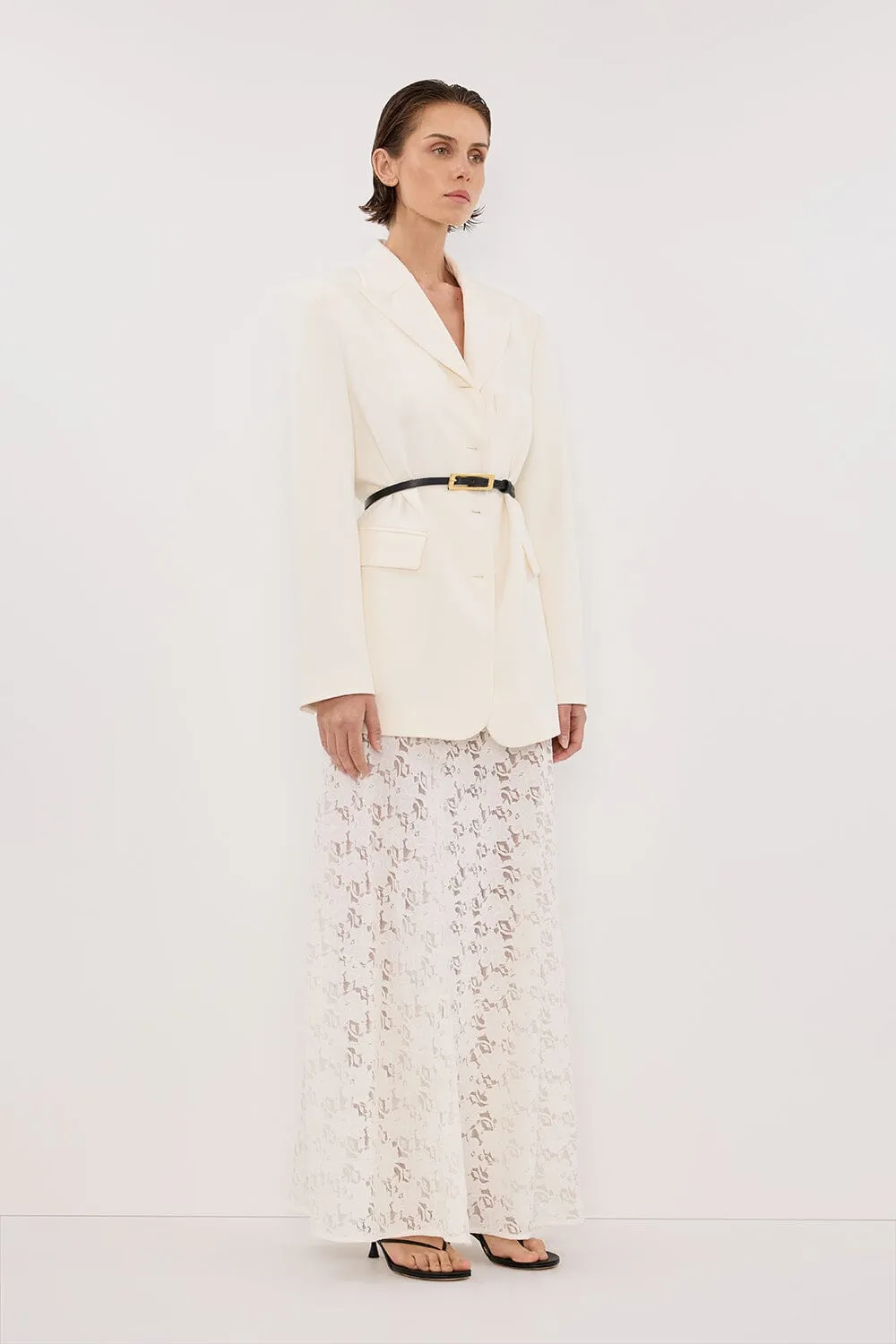 LOULA WHITE LACE SKIRT