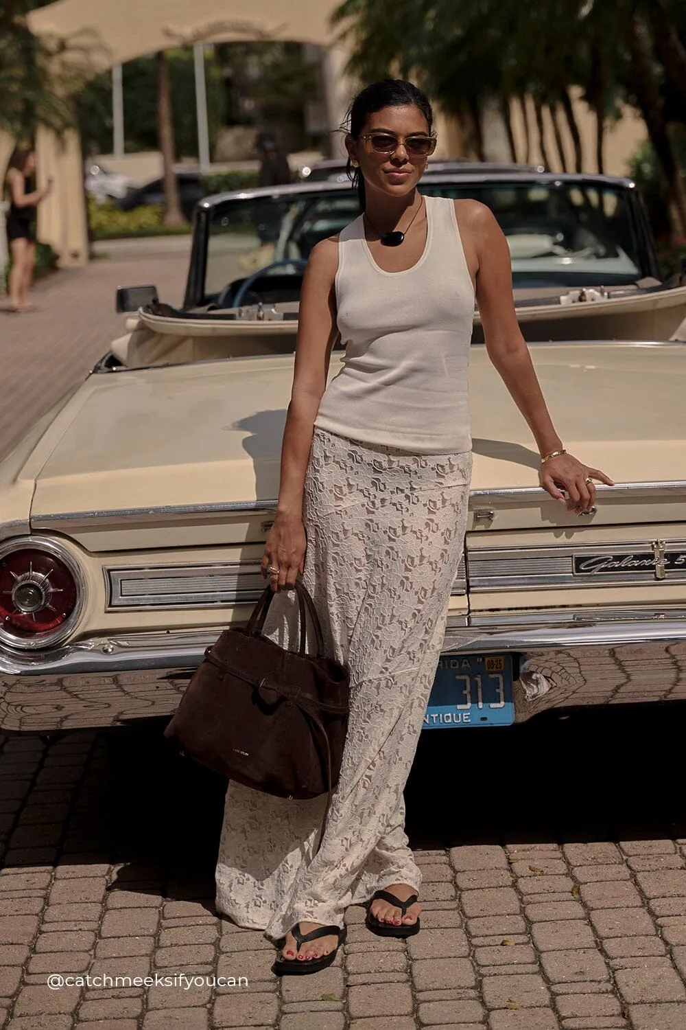 LOULA WHITE LACE SKIRT