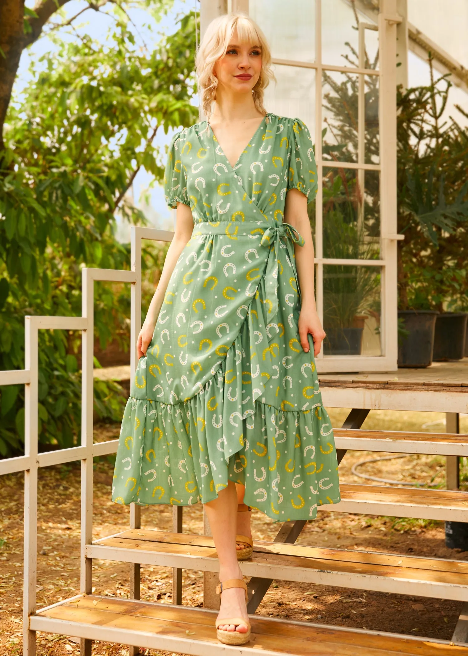 Luck Be a Lady Wrap Dress