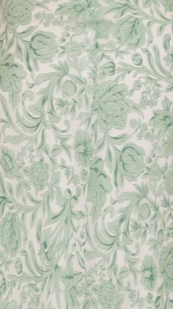 Margo Midi Dress - Green Flower