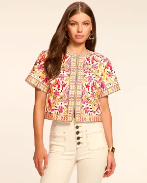 Maya Embroidered Short Sleeve Jacket