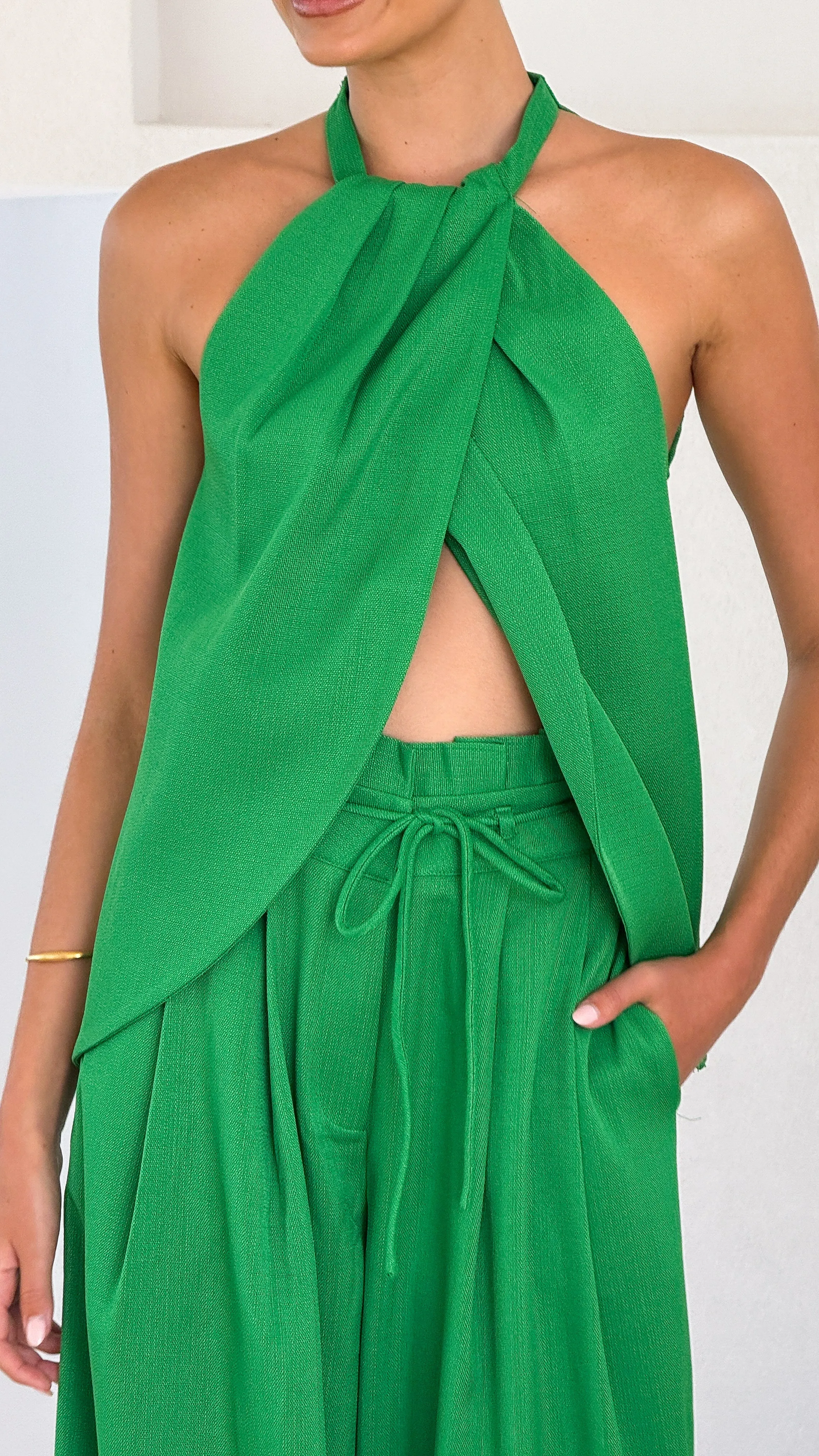 Melinda Halter Top - Green