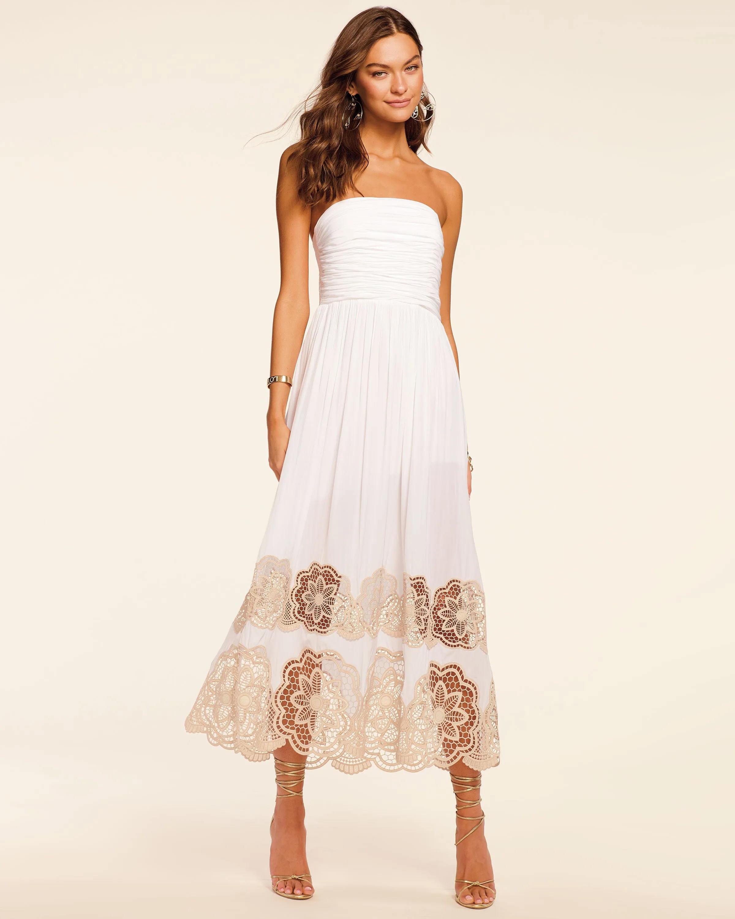 Milani Embellished Strapless Maxi Dress