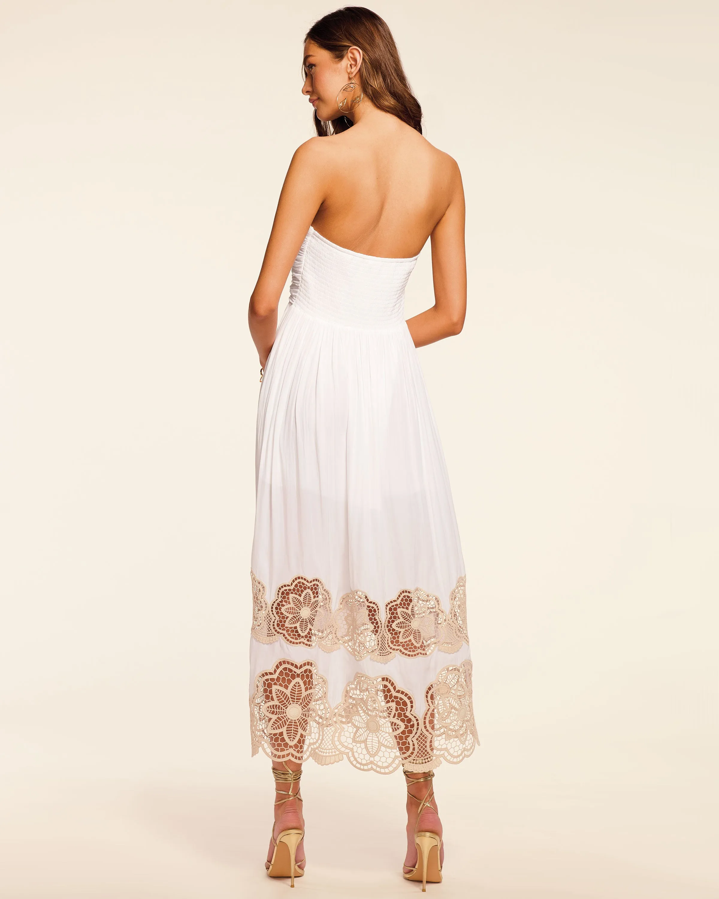 Milani Embellished Strapless Maxi Dress