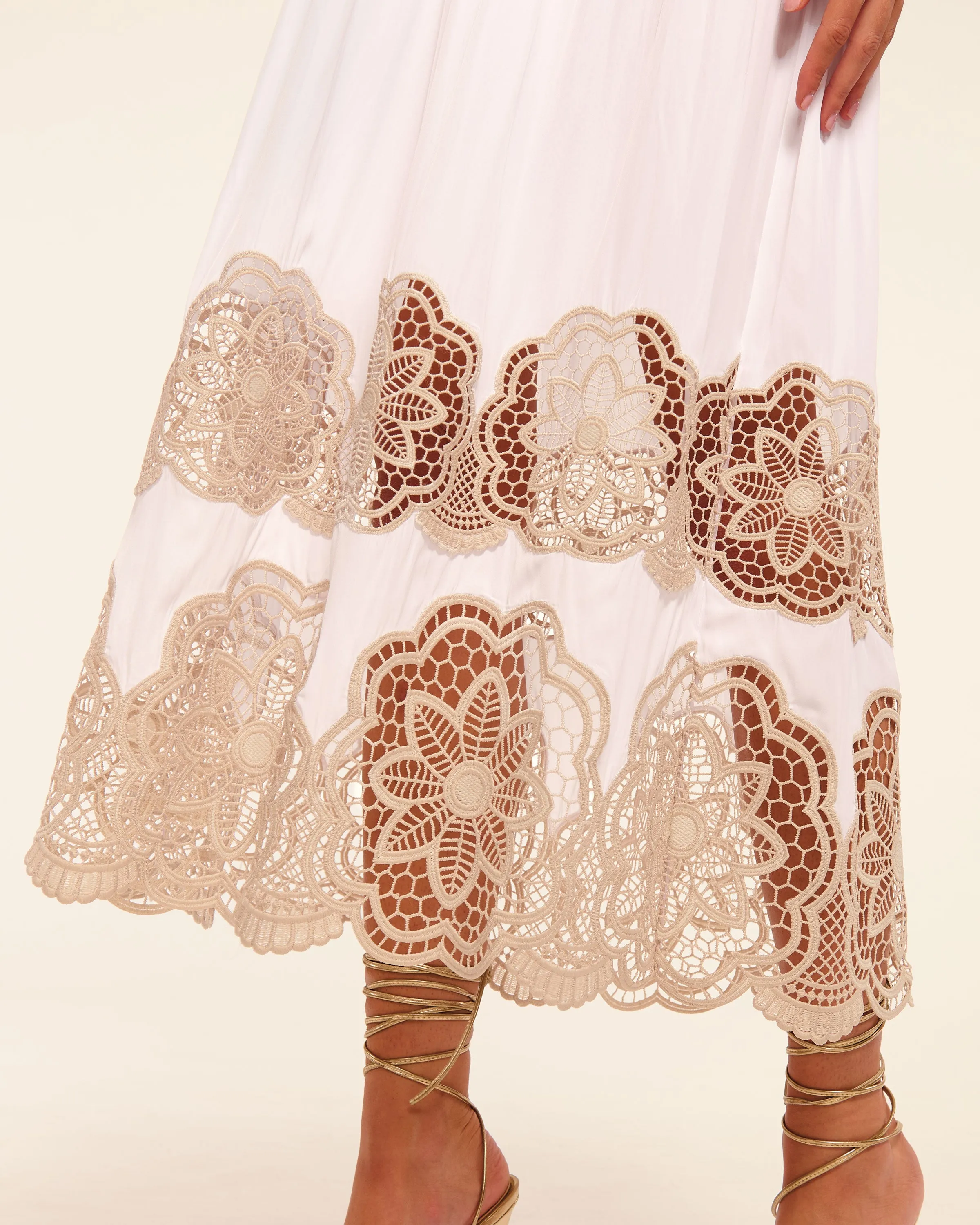 Milani Embellished Strapless Maxi Dress