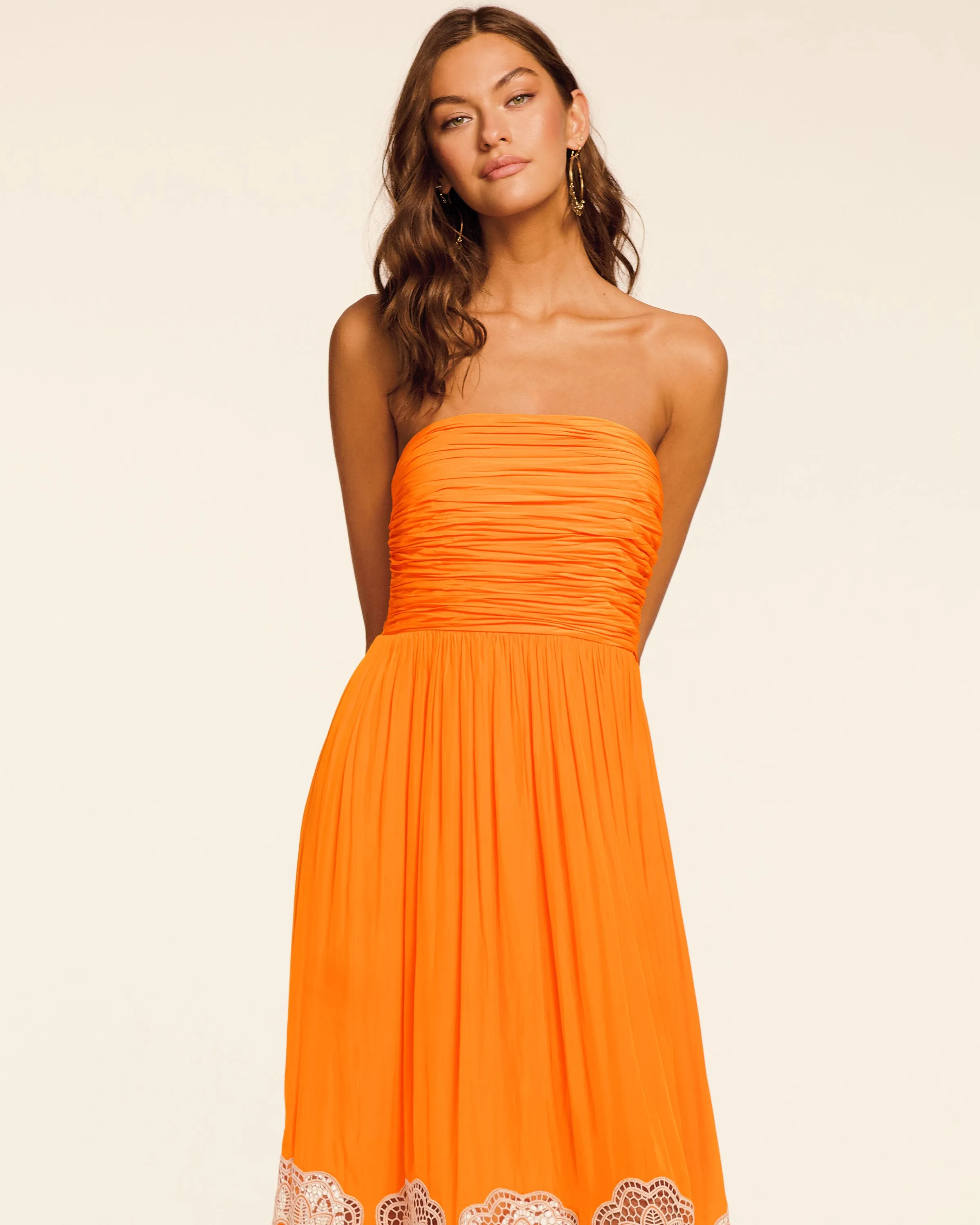 Milani Embellished Strapless Maxi Dress