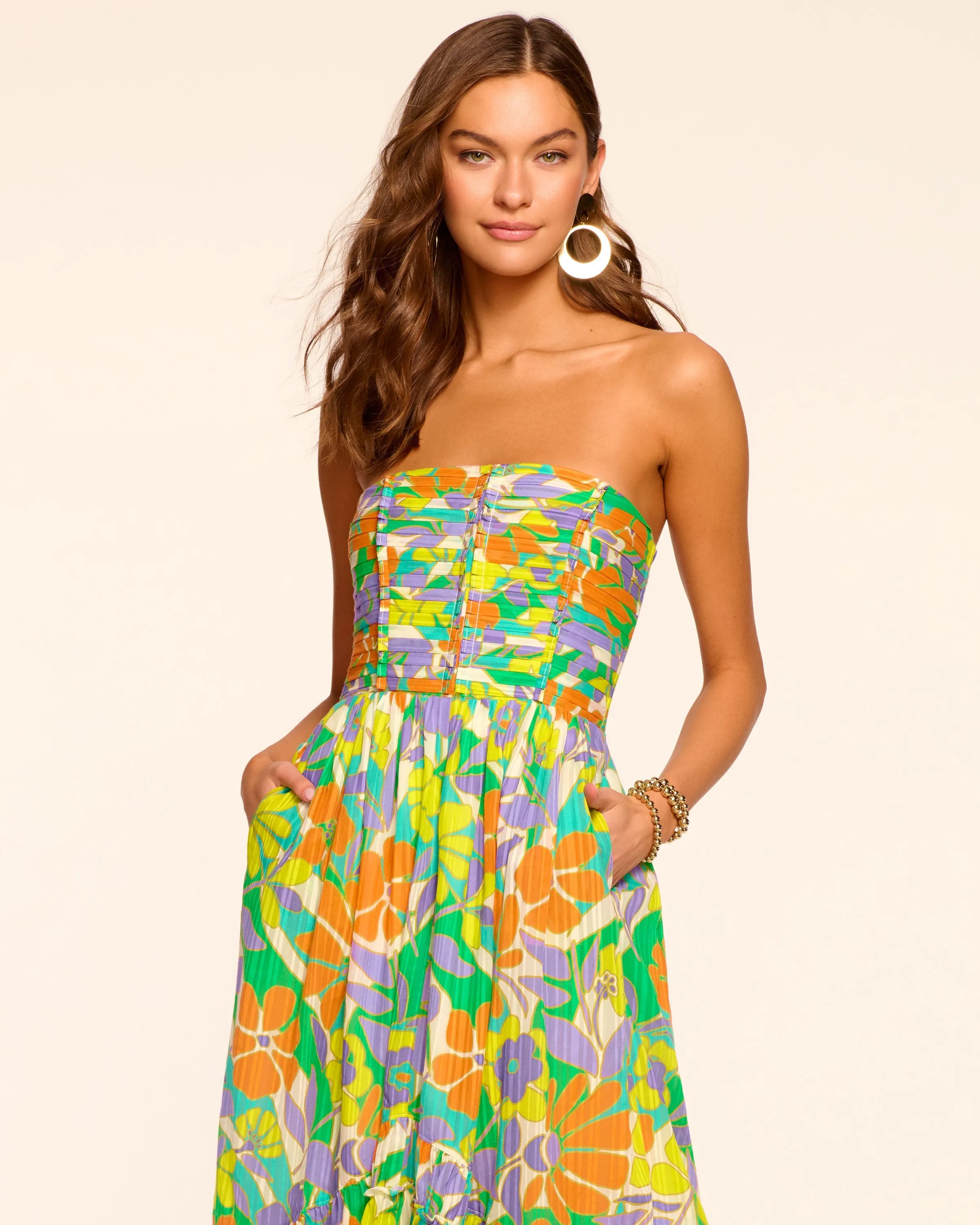 Murphy Strapless Midi Dress