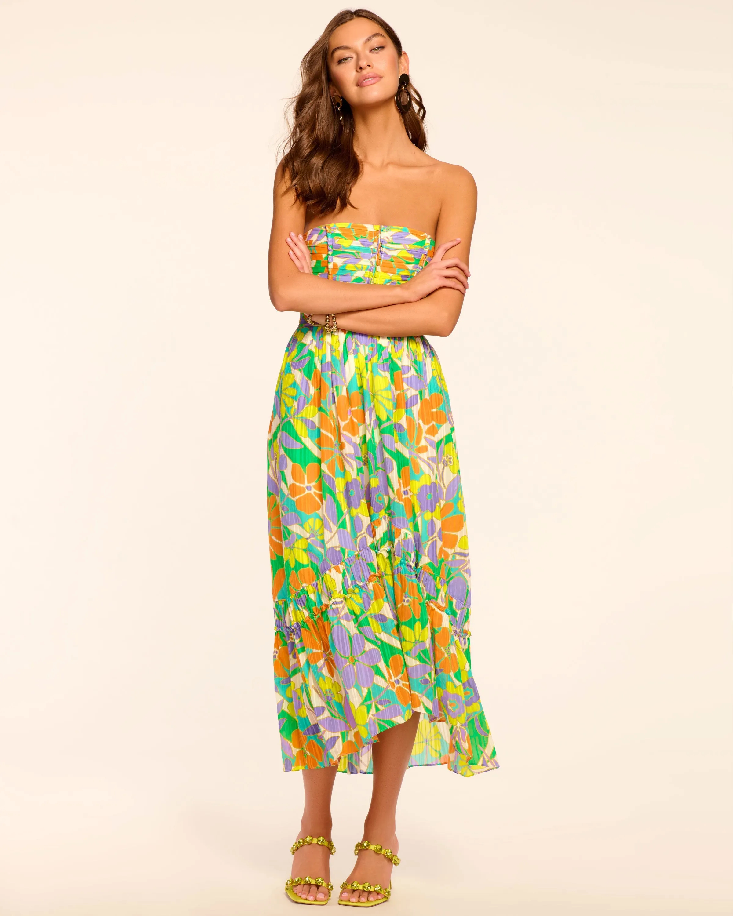 Murphy Strapless Midi Dress