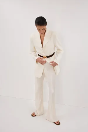 MYKA CREAM SATIN PANT
