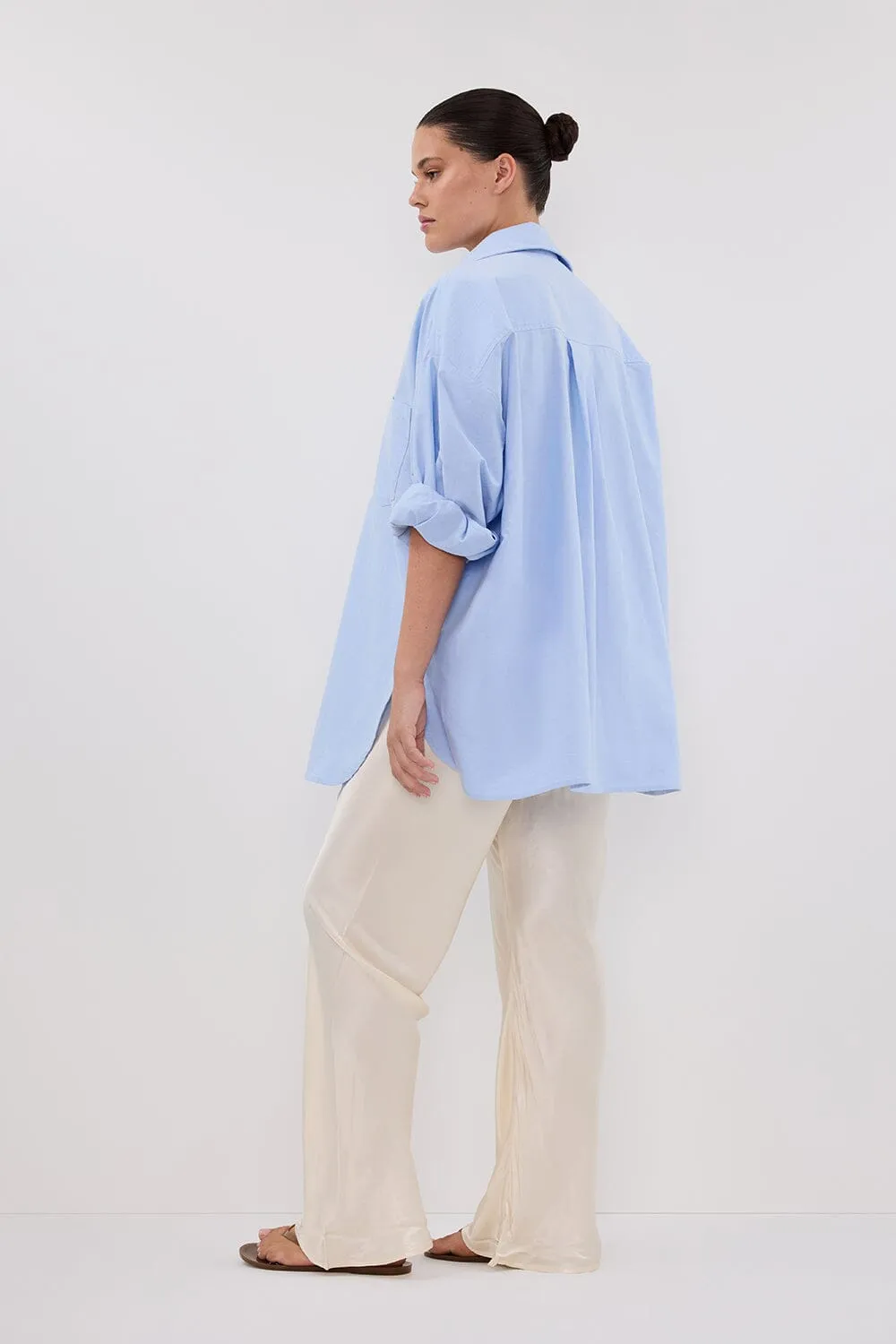 MYKA CREAM SATIN PANT