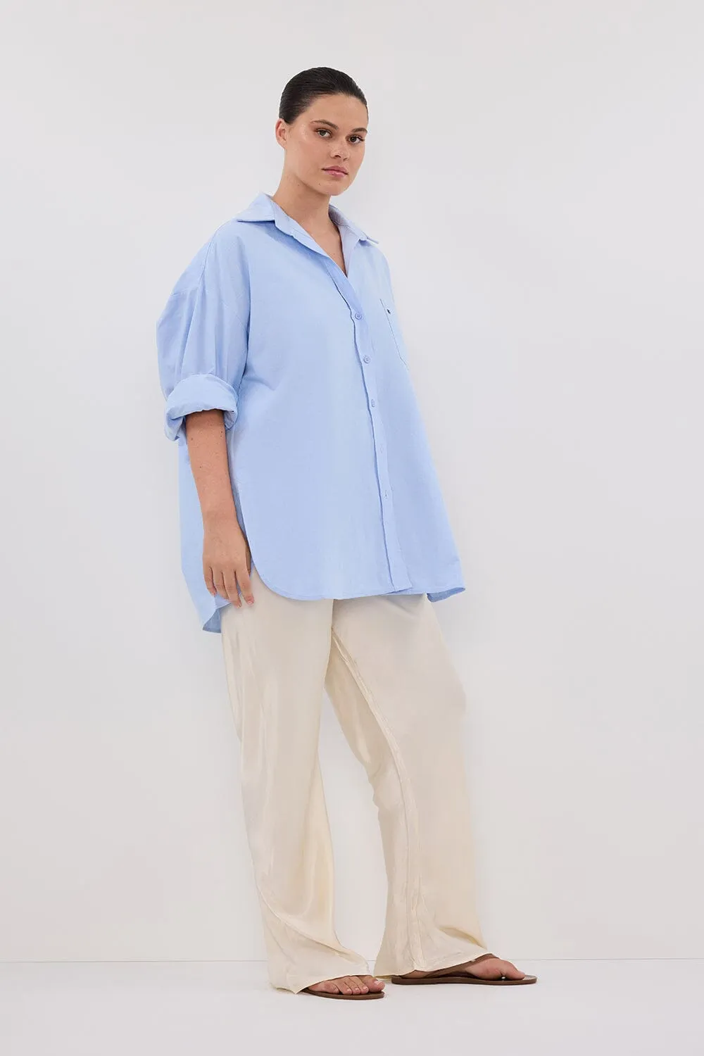 MYKA CREAM SATIN PANT