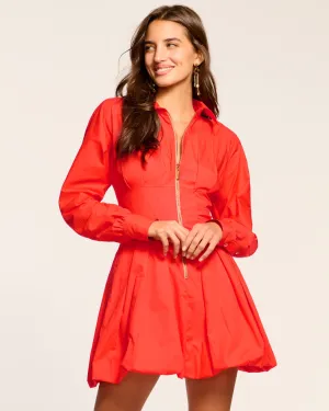 Naira Cotton Poplin Bubble Mini Dress