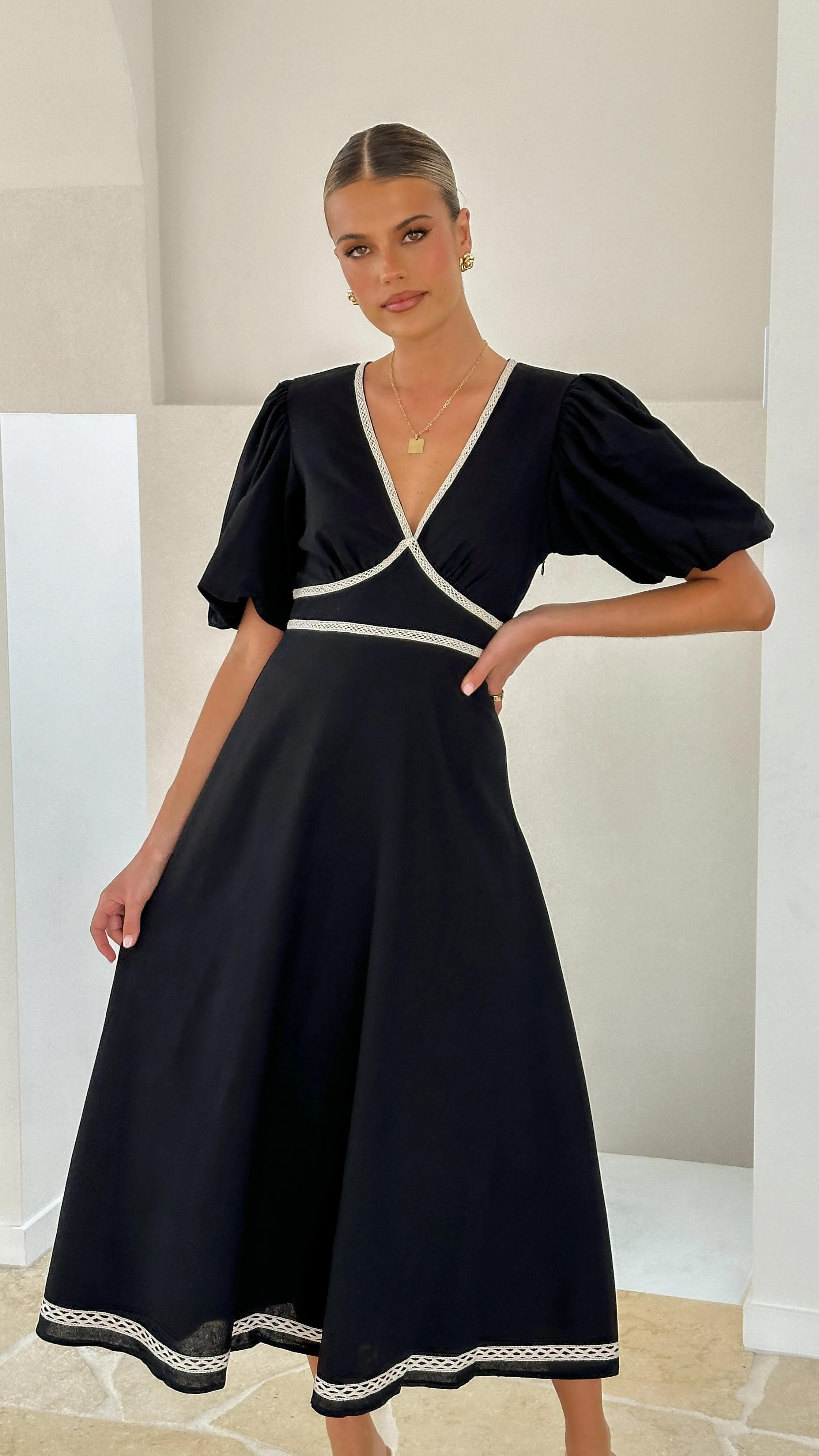 Nakisha Maxi Dress - Black