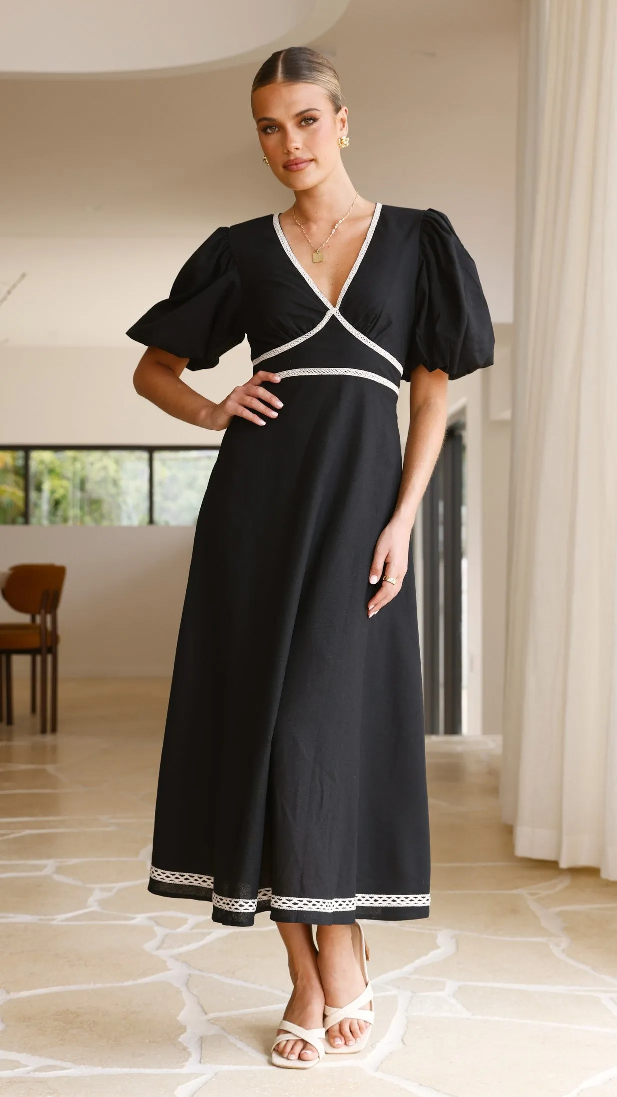 Nakisha Maxi Dress - Black