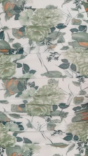 Natalia Midi Dress - Dark Green Floral