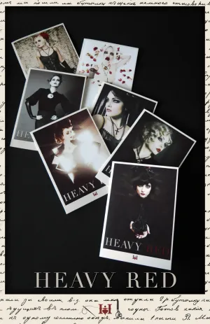 Notecard Set - Heavy Red