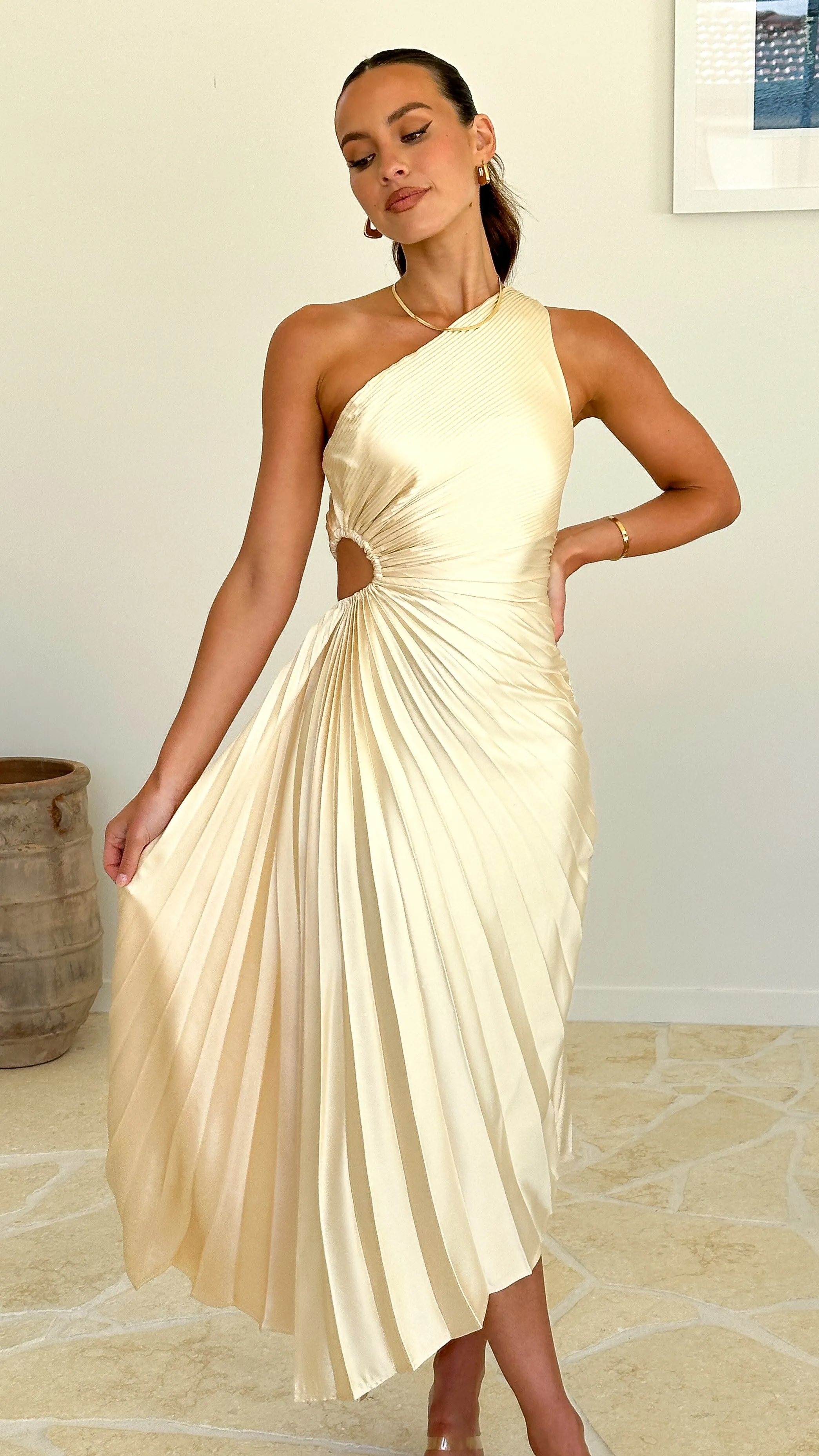 Olivia Maxi Dress - Lemon