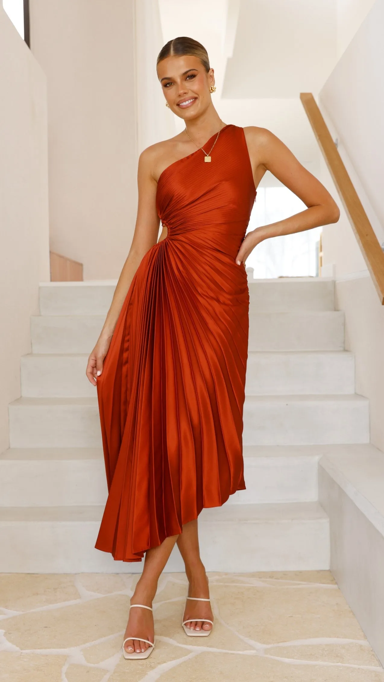 Olivia Maxi Dress - Rust