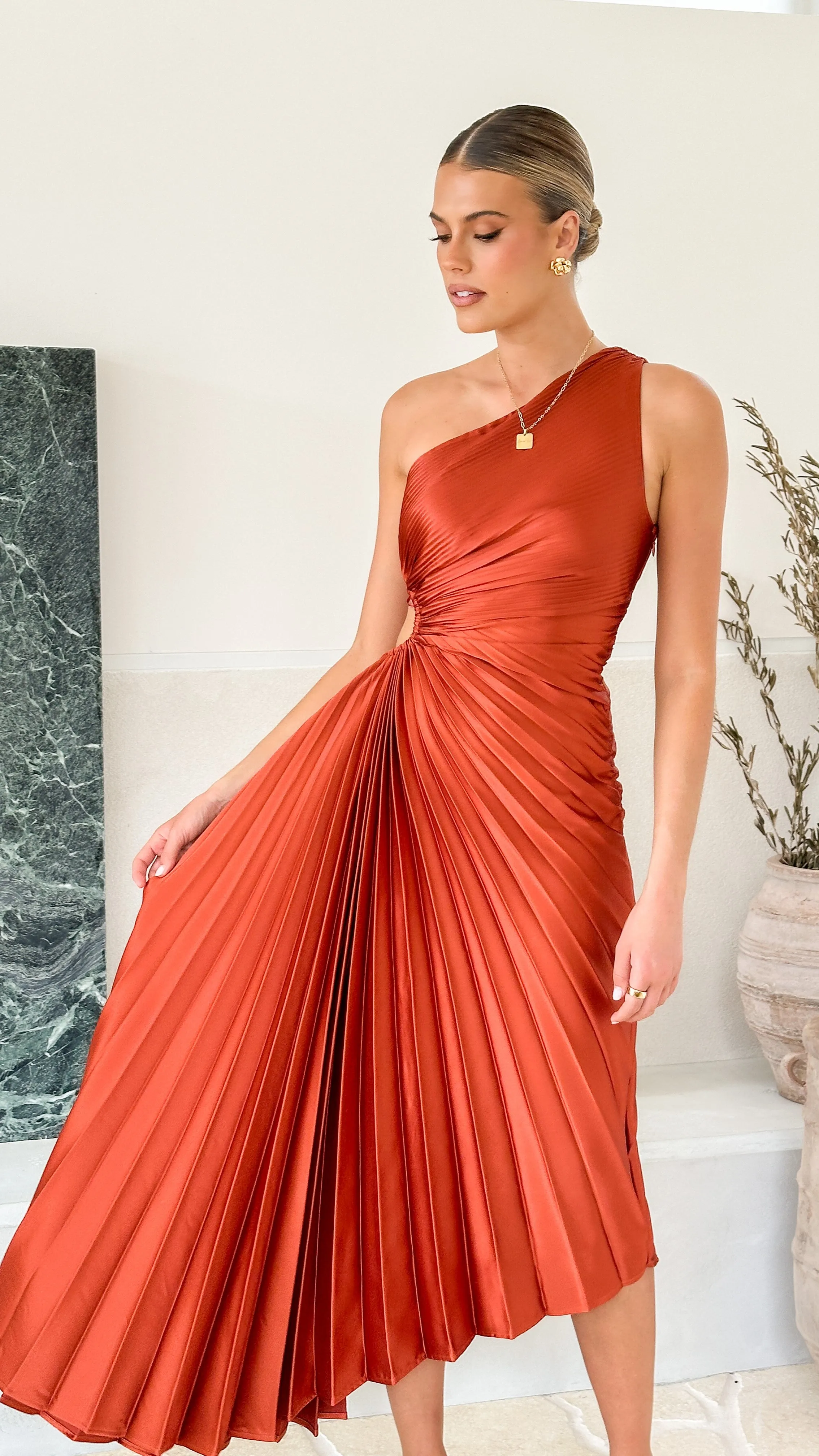 Olivia Maxi Dress - Rust