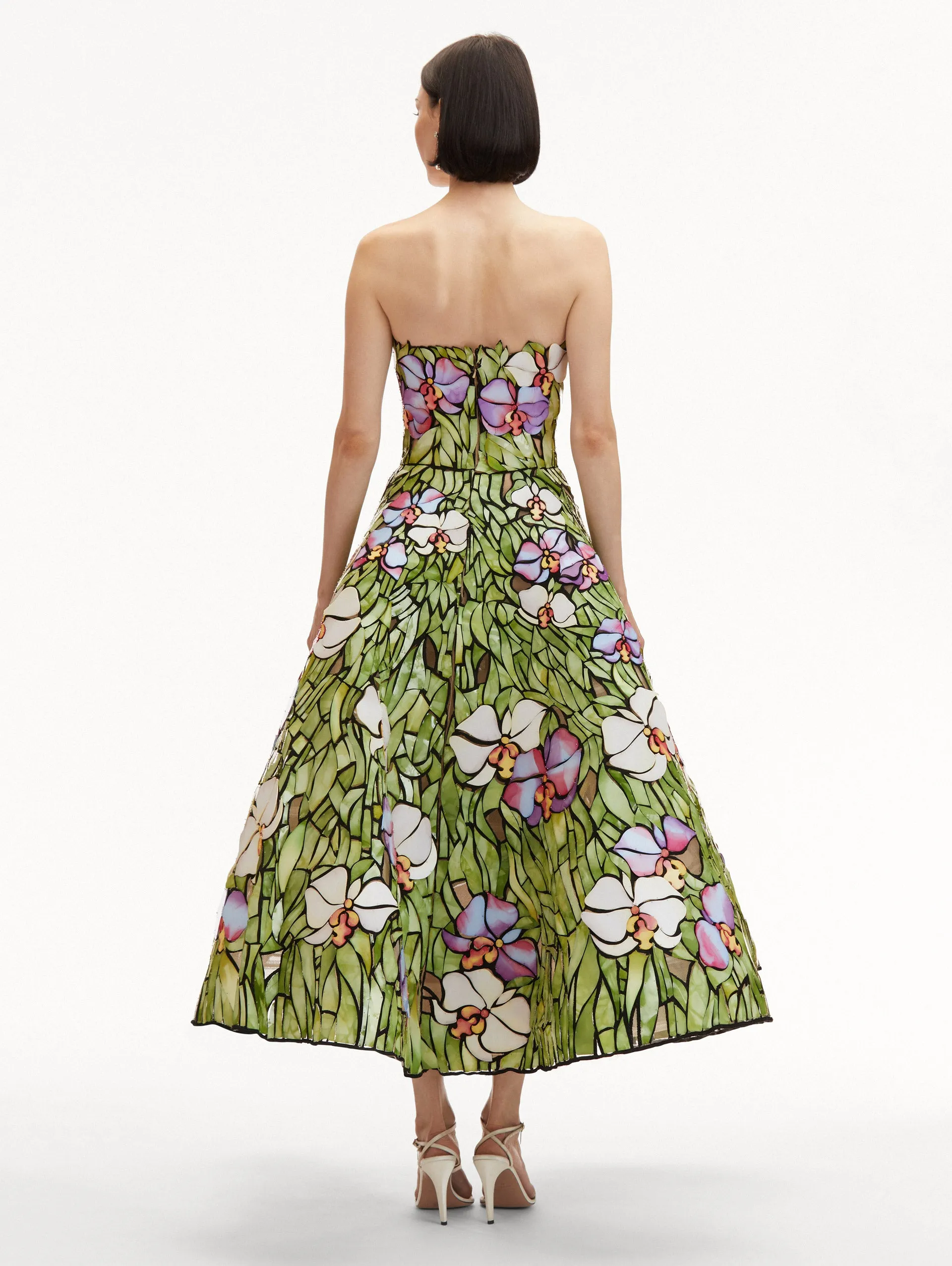 Orchid Mosaic Cocktail Dress