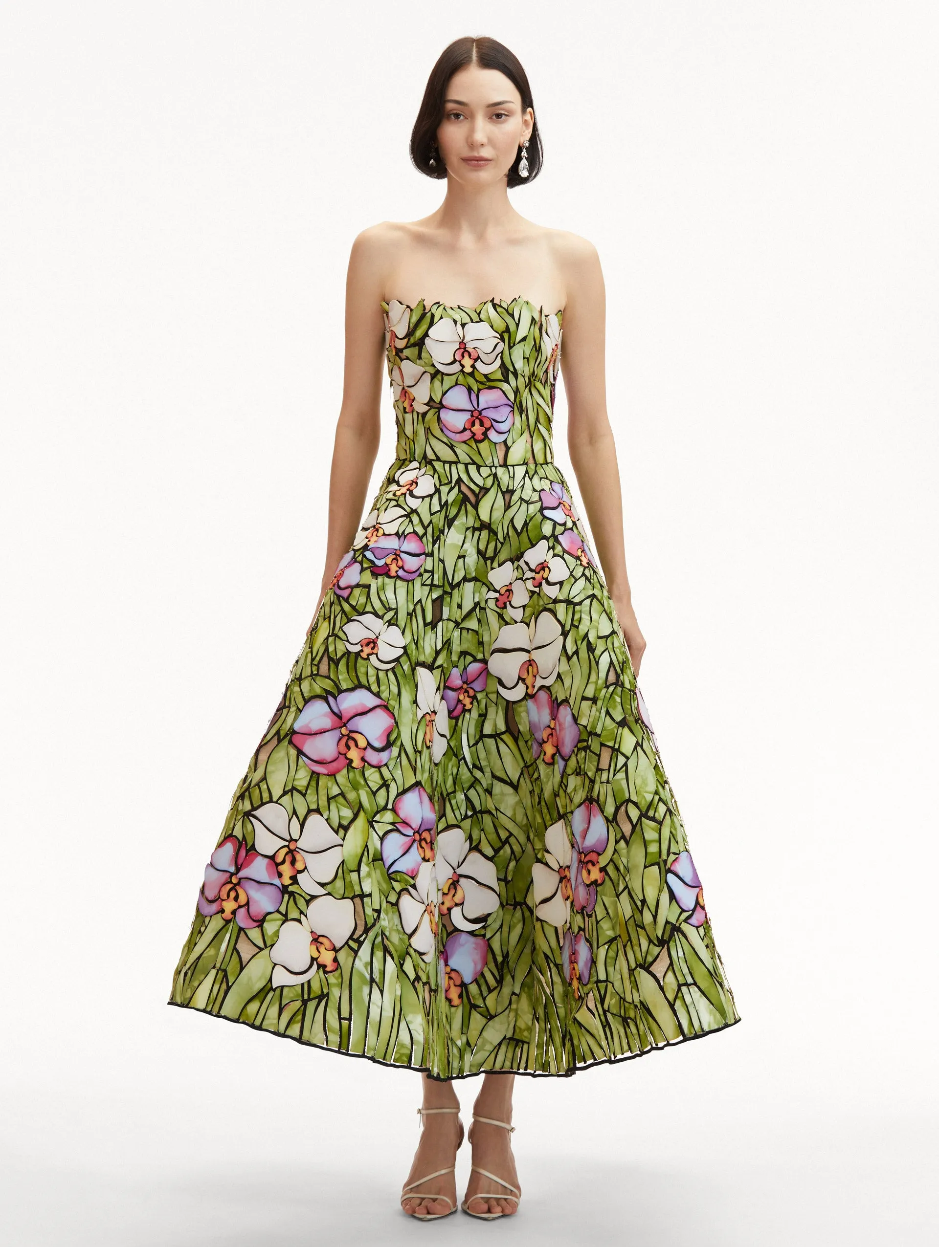 Orchid Mosaic Cocktail Dress