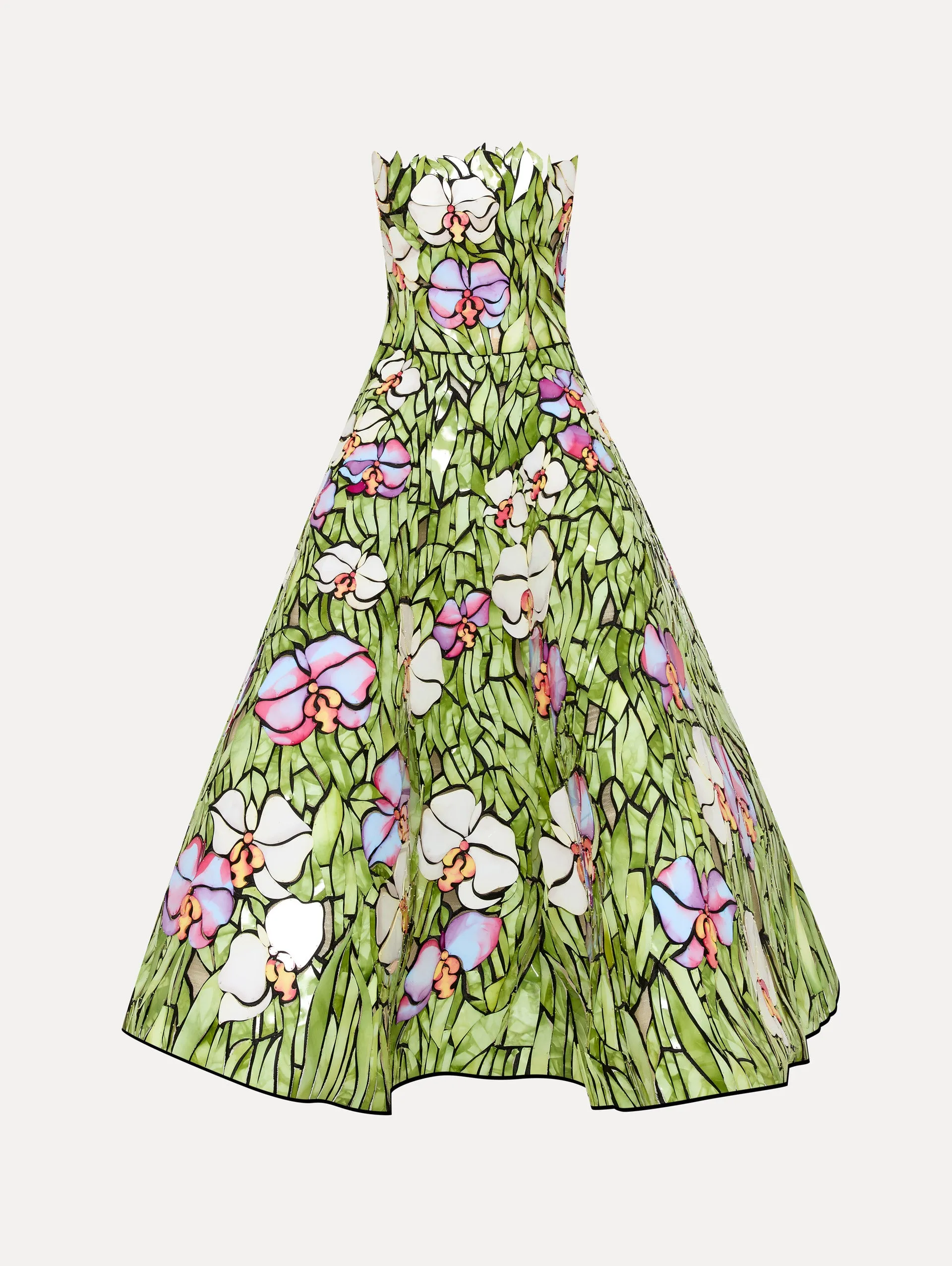 Orchid Mosaic Cocktail Dress
