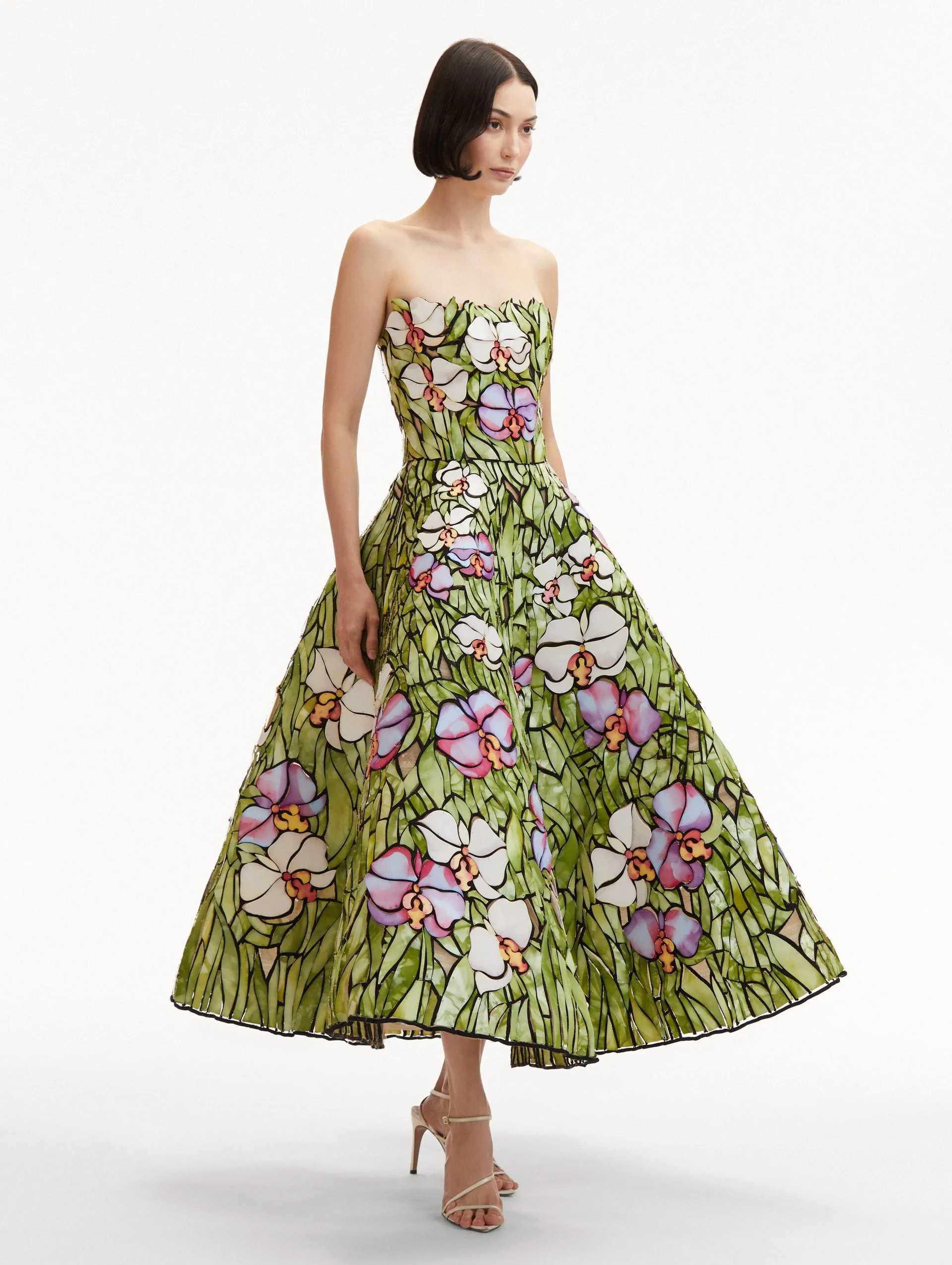 Orchid Mosaic Cocktail Dress