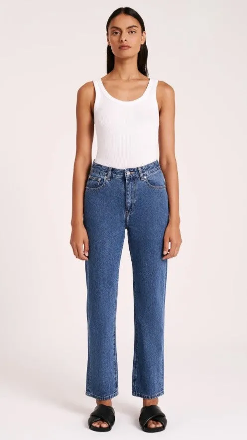 Organic Straight Leg Jean - Vintage Blue