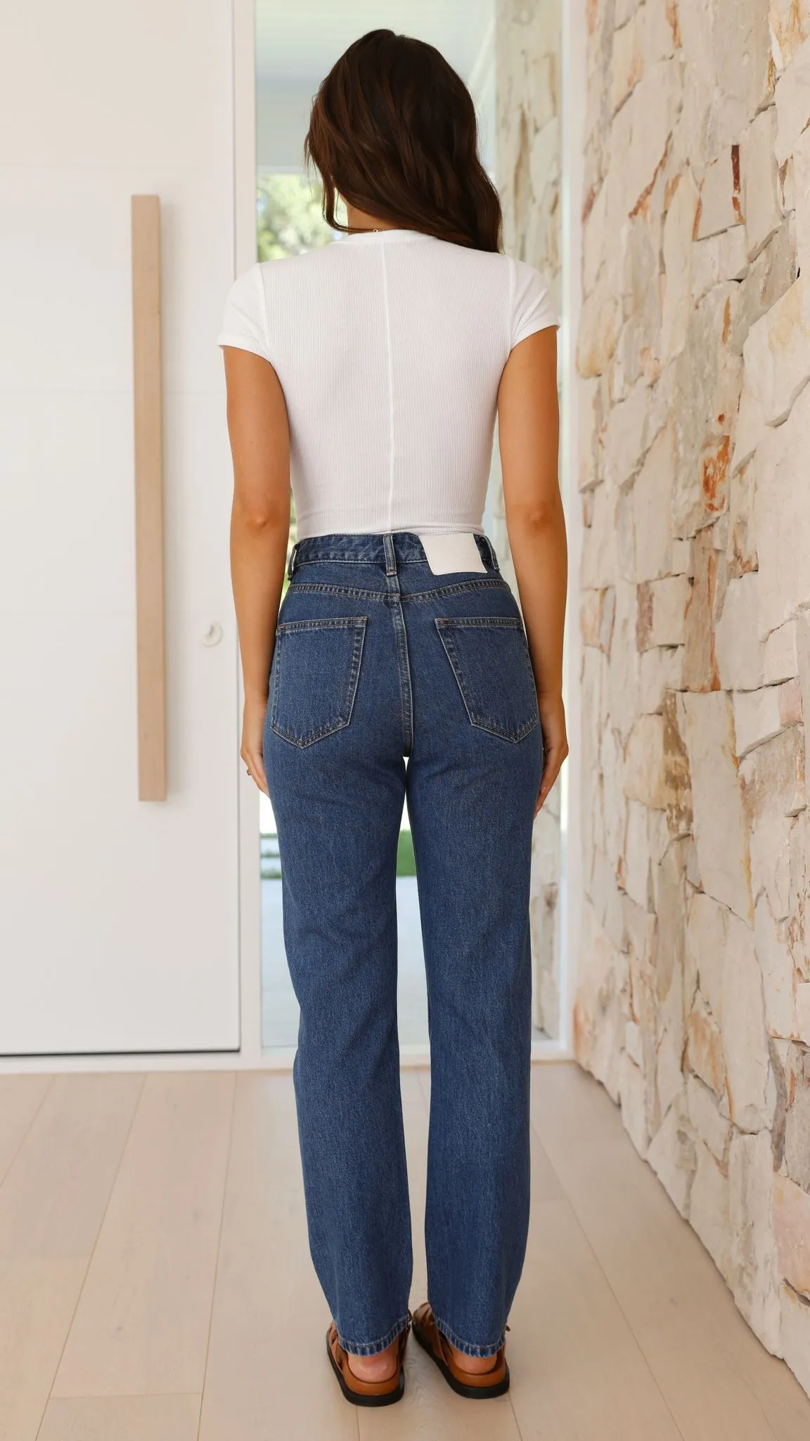 Organic Straight Leg Jean - Vintage Blue