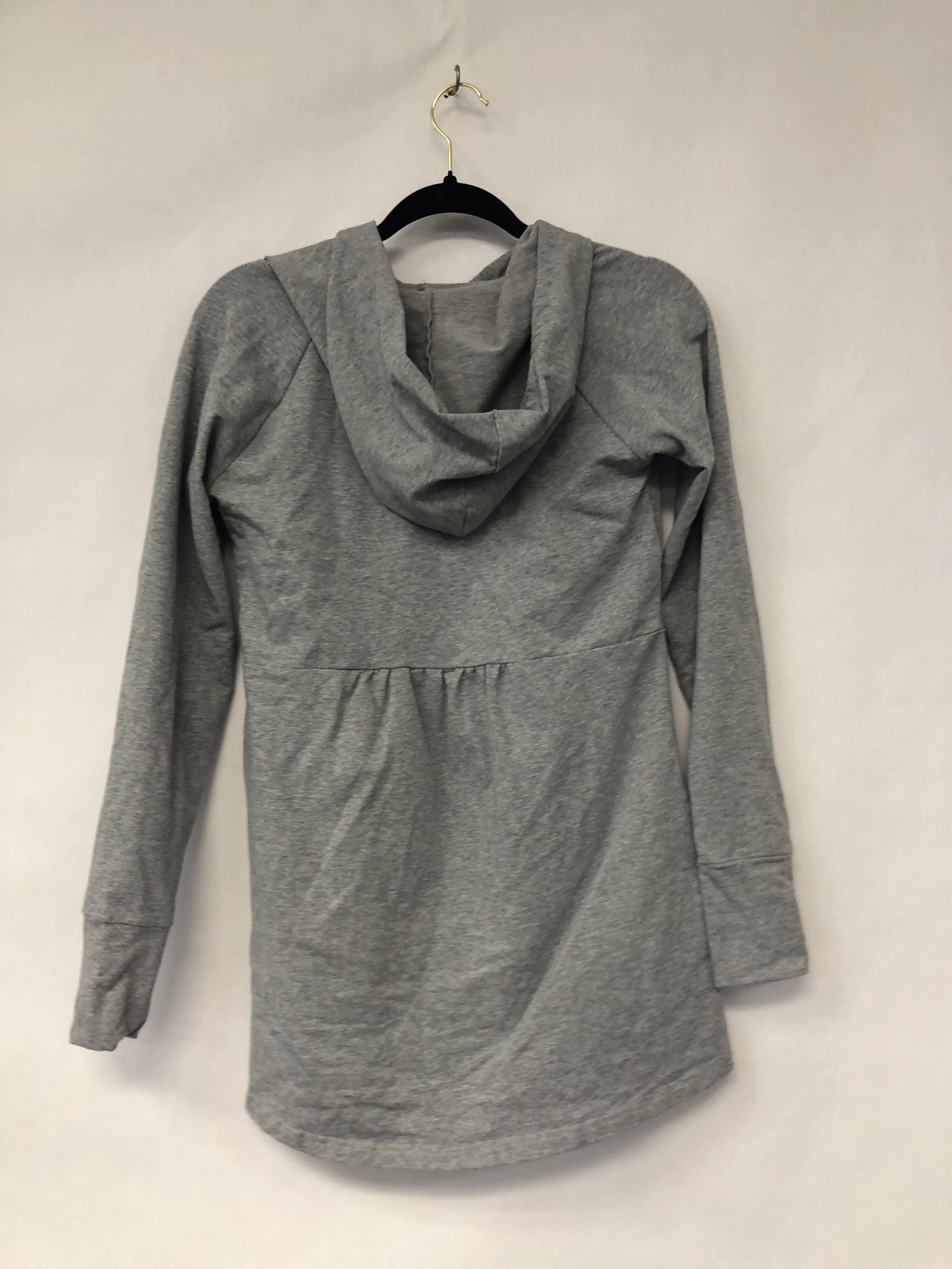 Outlet 6259 - Latched Mama Petal Front Nursing Hoodie 2.0 - Heather Grey - Extra Small