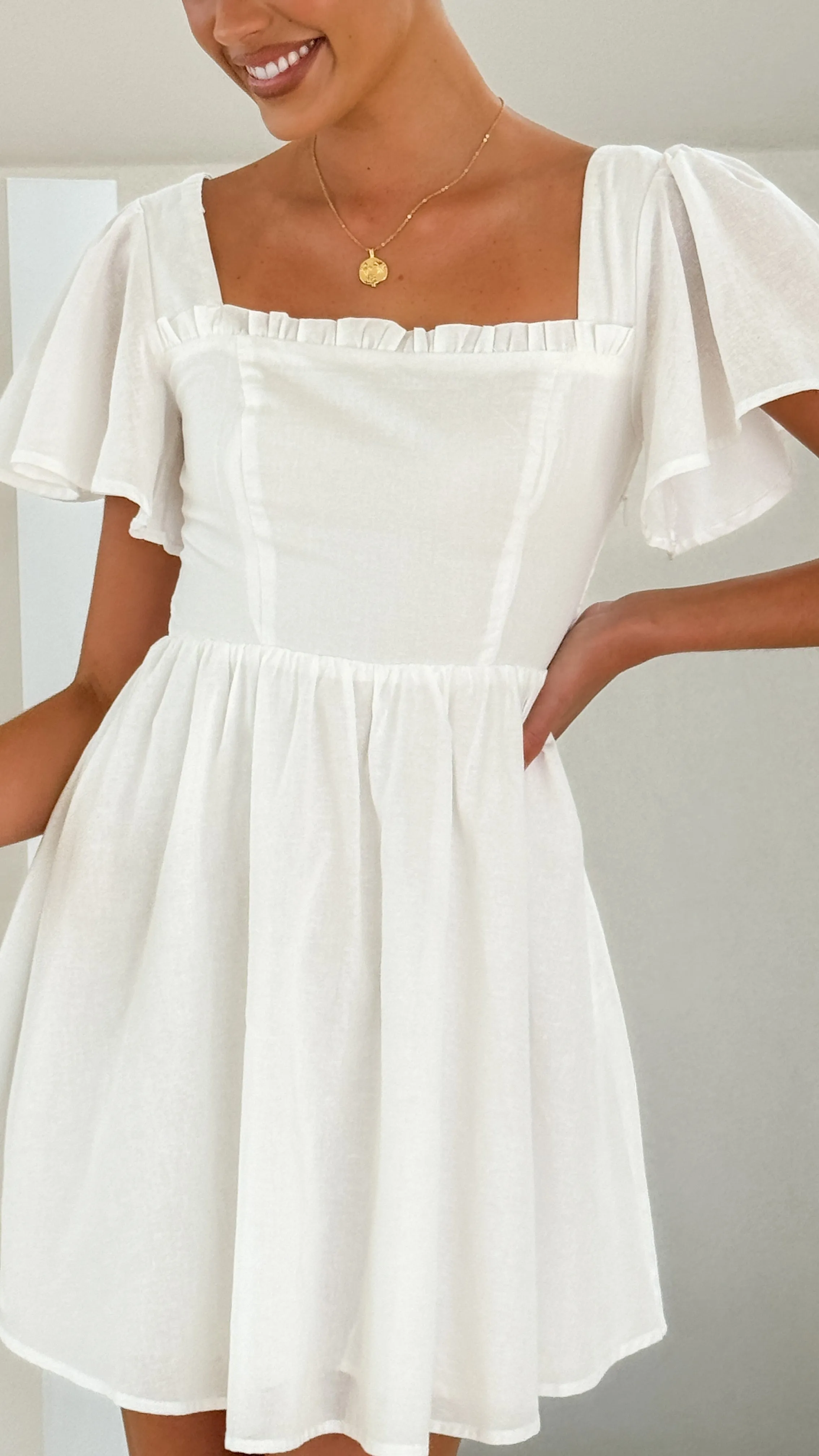 Pasha Mini Dress - White