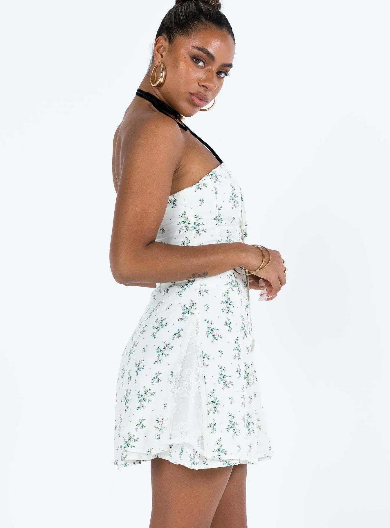 Peroli Corset Mini Dress Floral