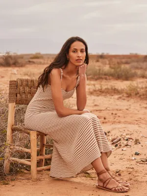 Petite Striped Knitted Dress