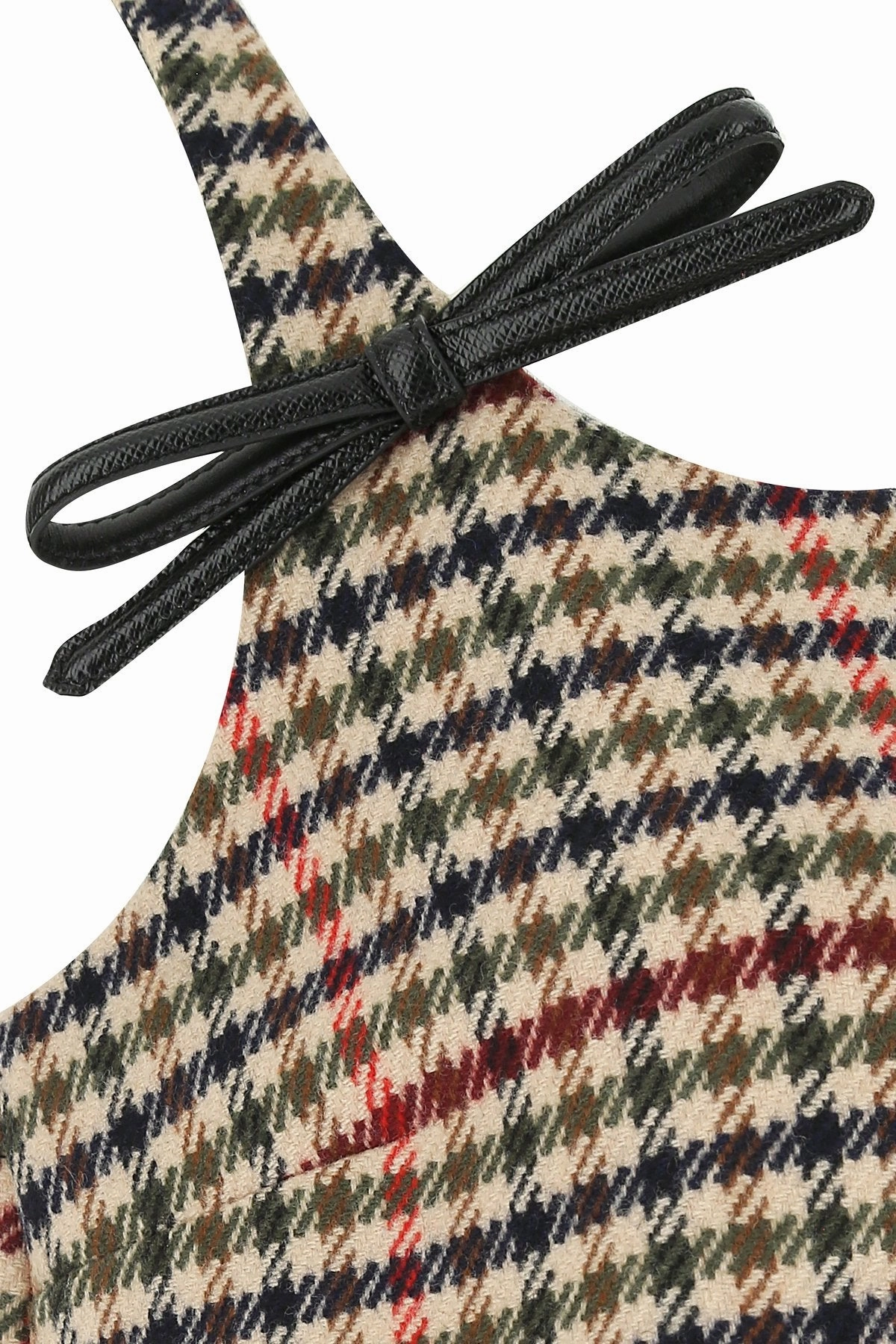 Prada Houndstooth Print Sleeveless Dress