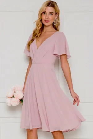 PRE-ORDER: Macy Dress in Mauve Pink