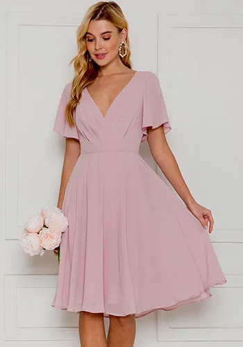 PRE-ORDER: Macy Dress in Mauve Pink