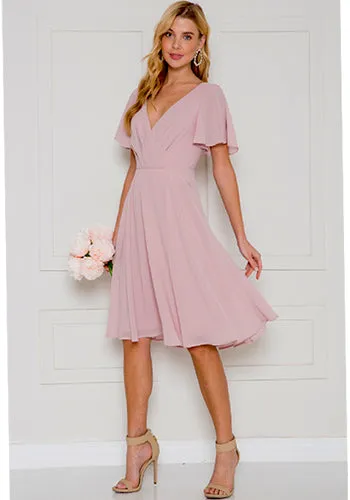 PRE-ORDER: Macy Dress in Mauve Pink