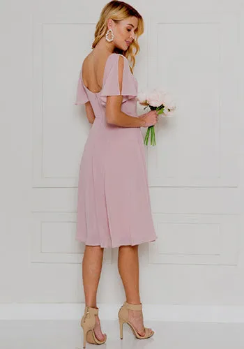 PRE-ORDER: Macy Dress in Mauve Pink