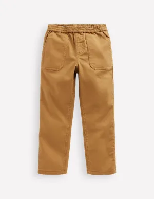 Pull-On Trousers-Stone Grey