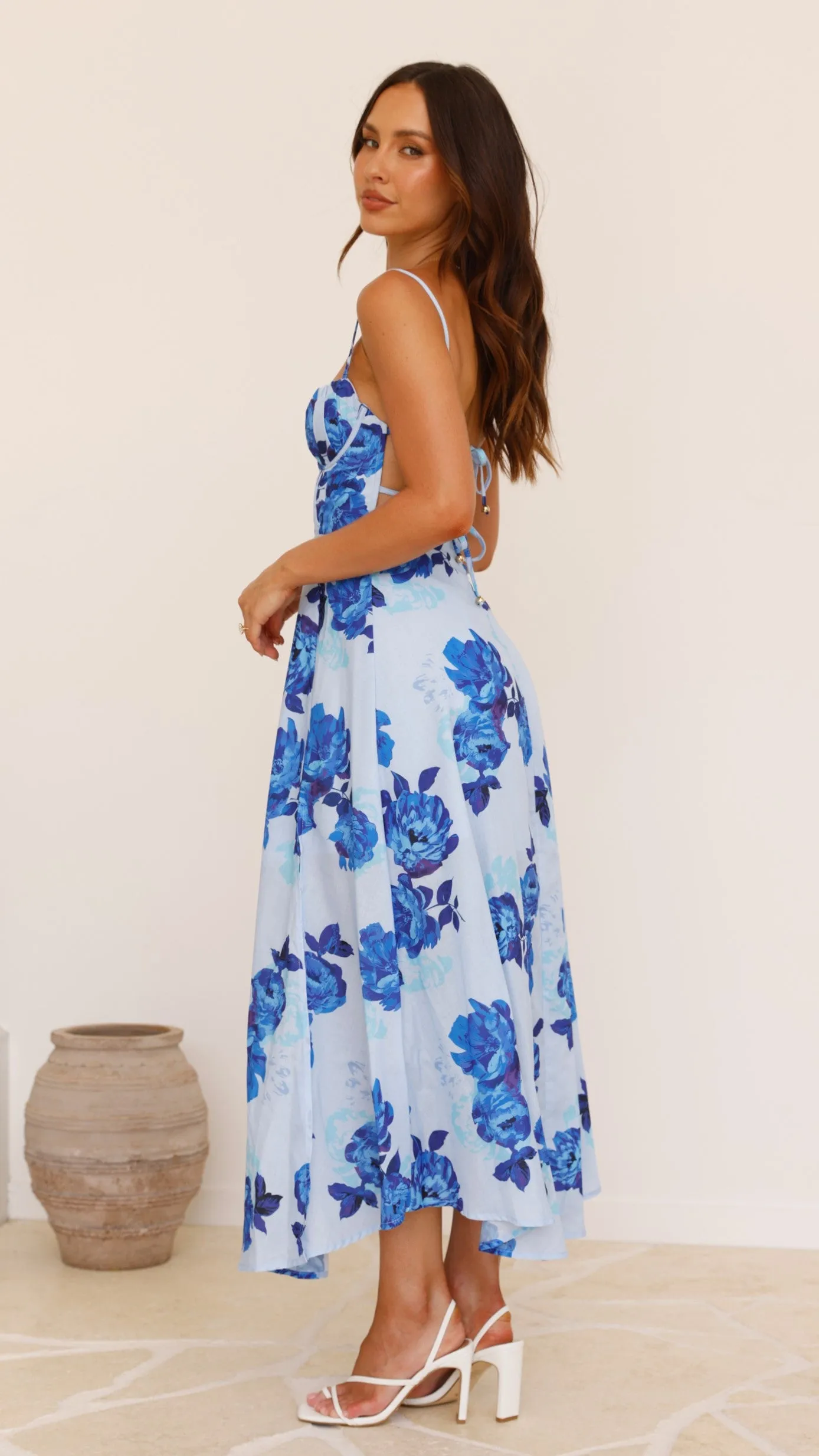 Rahima Maxi Dress - Blue Rose