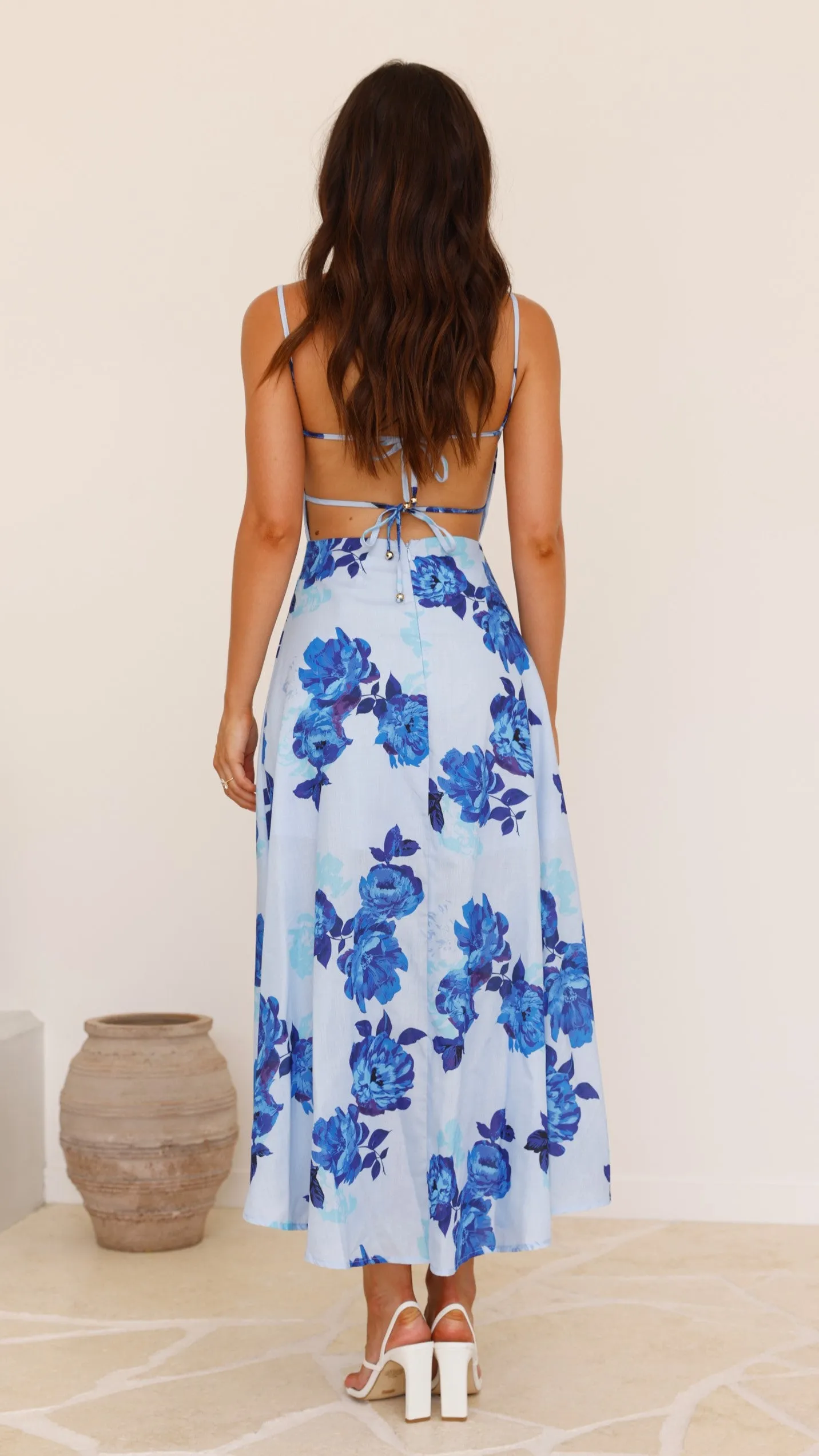 Rahima Maxi Dress - Blue Rose