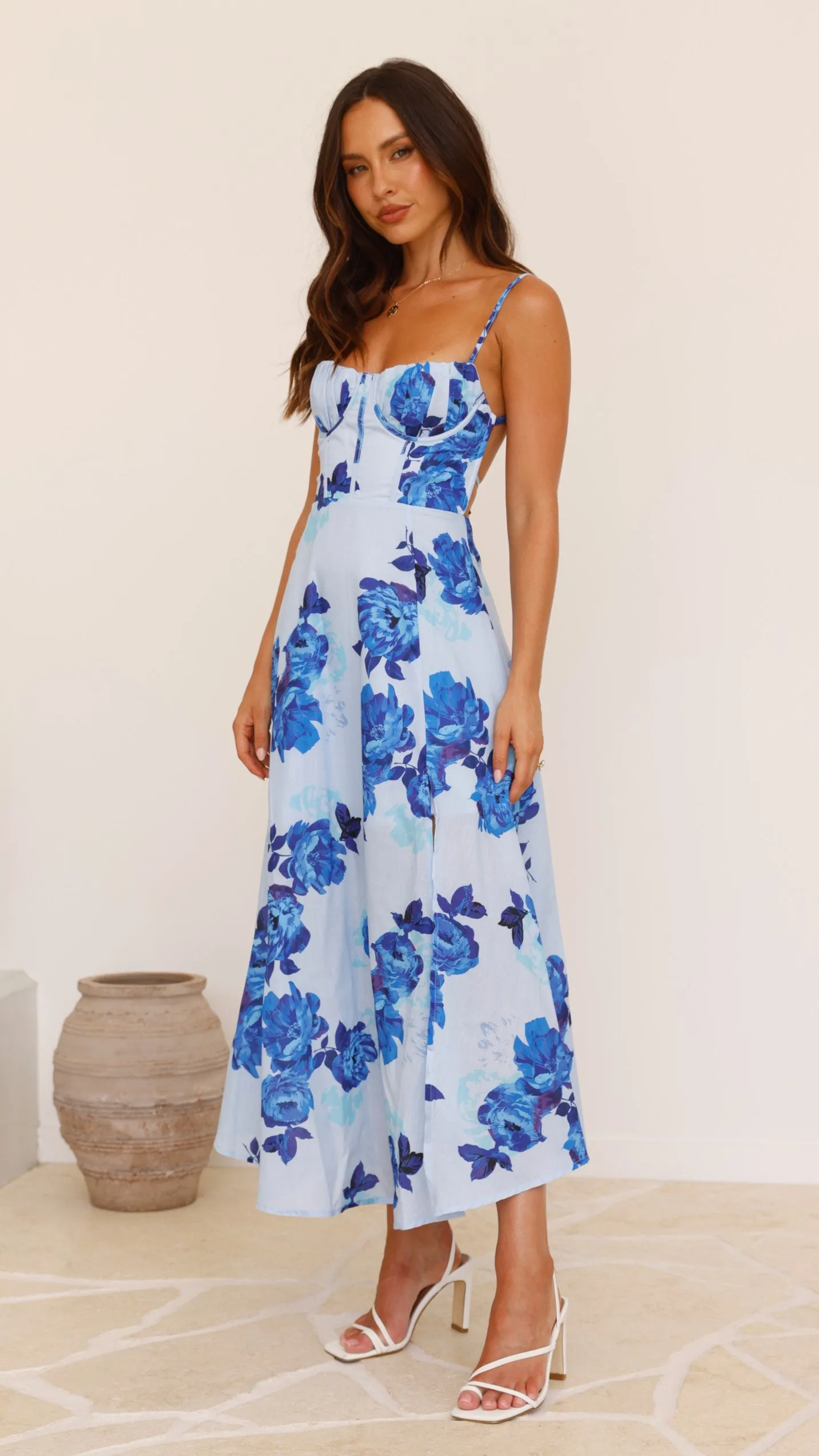 Rahima Maxi Dress - Blue Rose