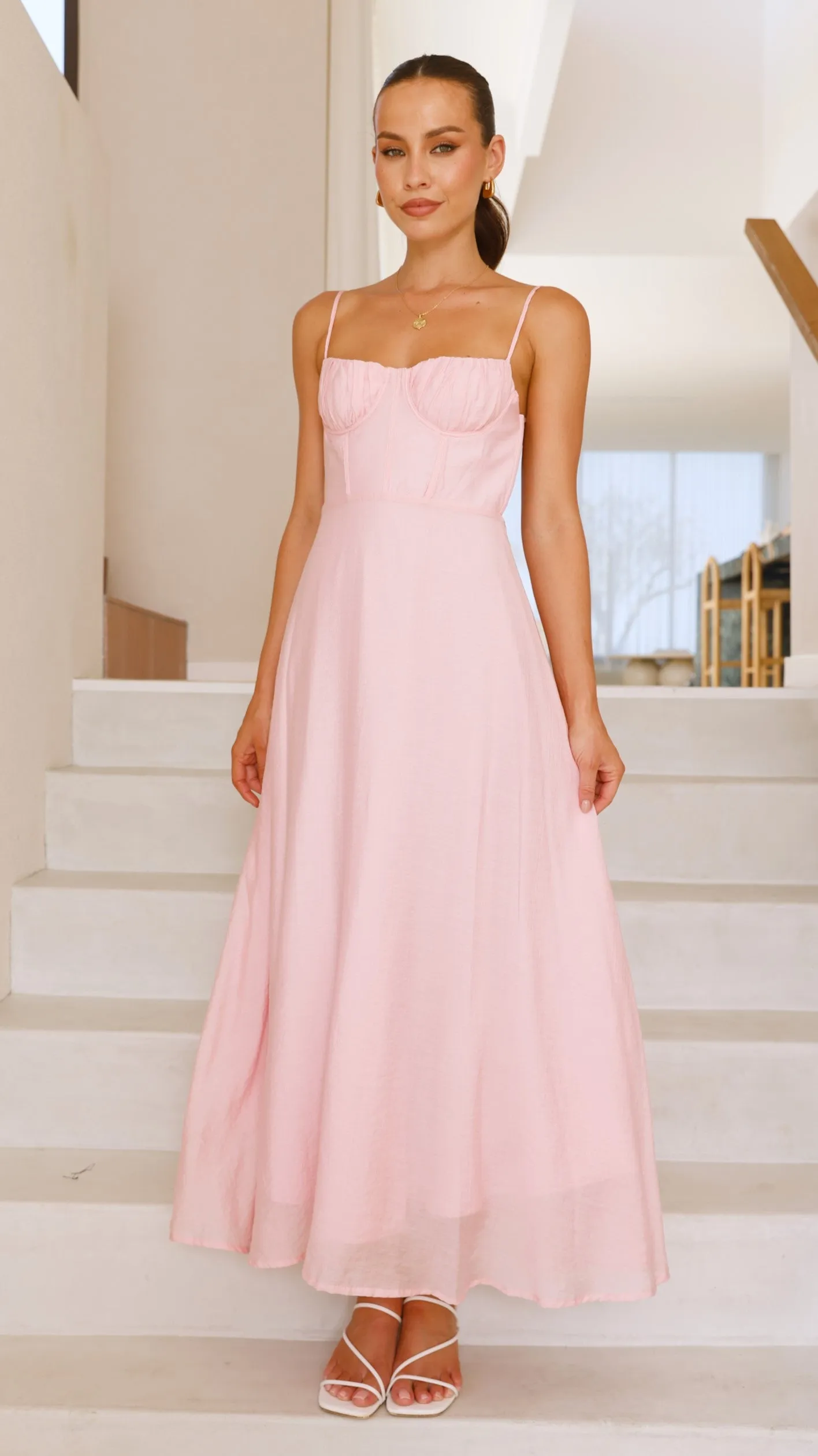 Rahima Maxi Dress - Pink