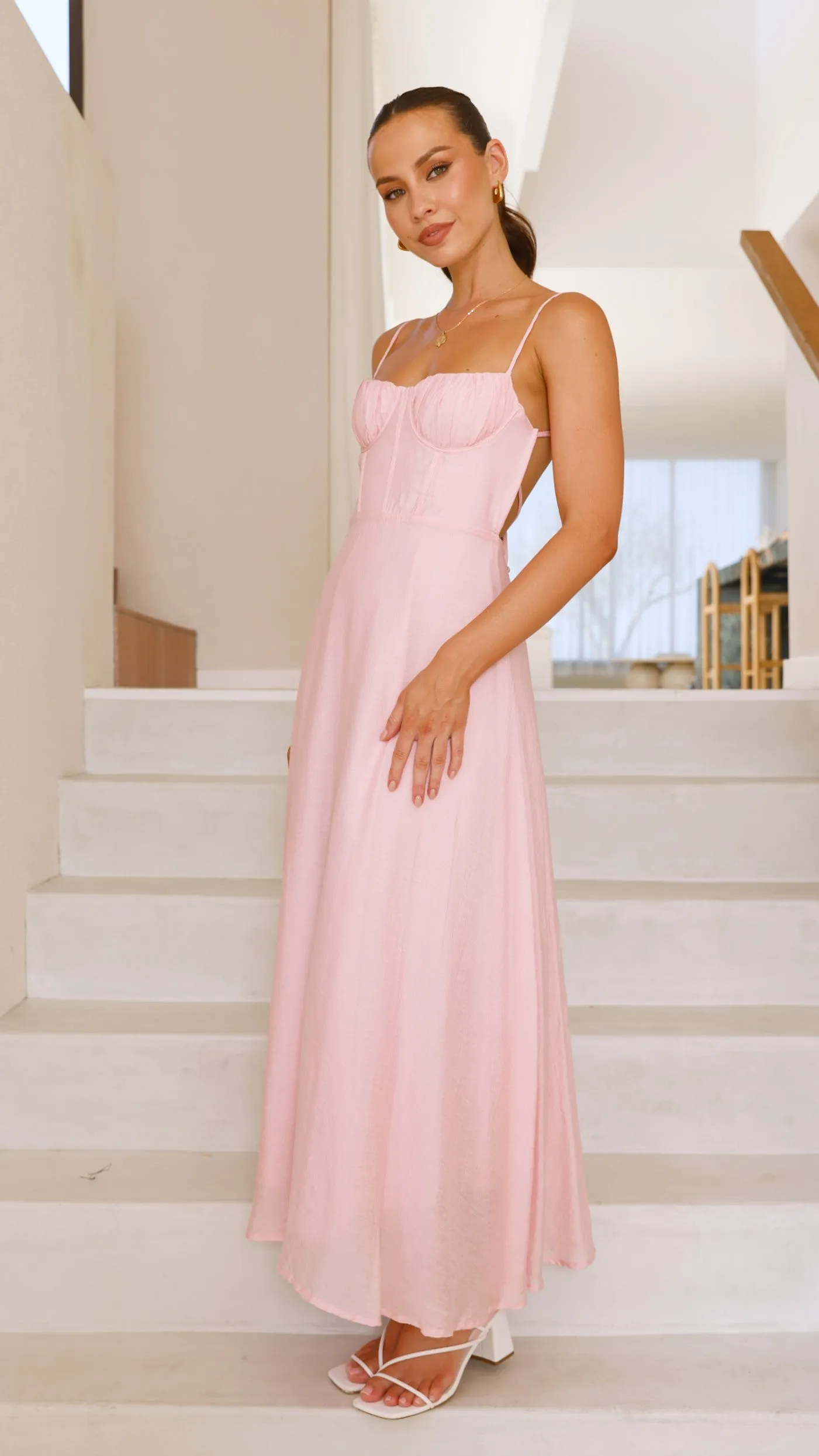Rahima Maxi Dress - Pink