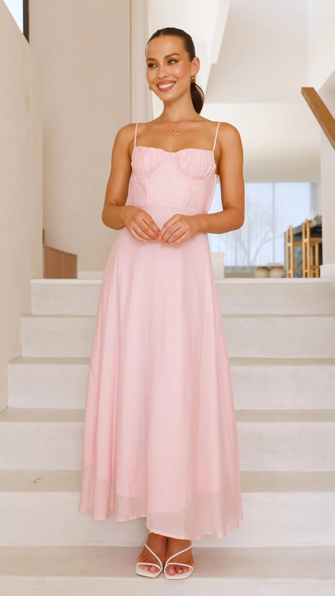 Rahima Maxi Dress - Pink