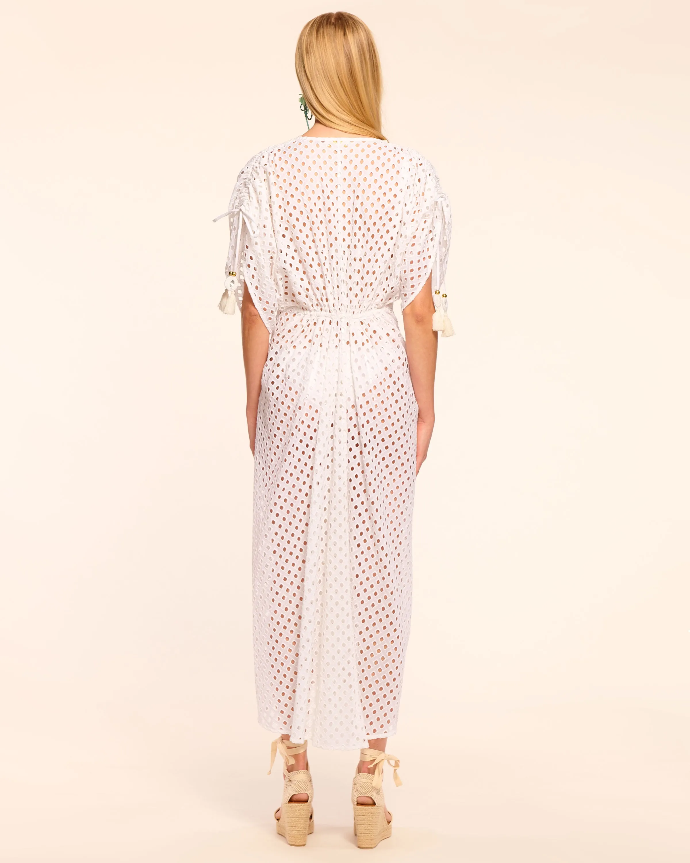 Rashelle Eyelet Coverup Maxi Dress