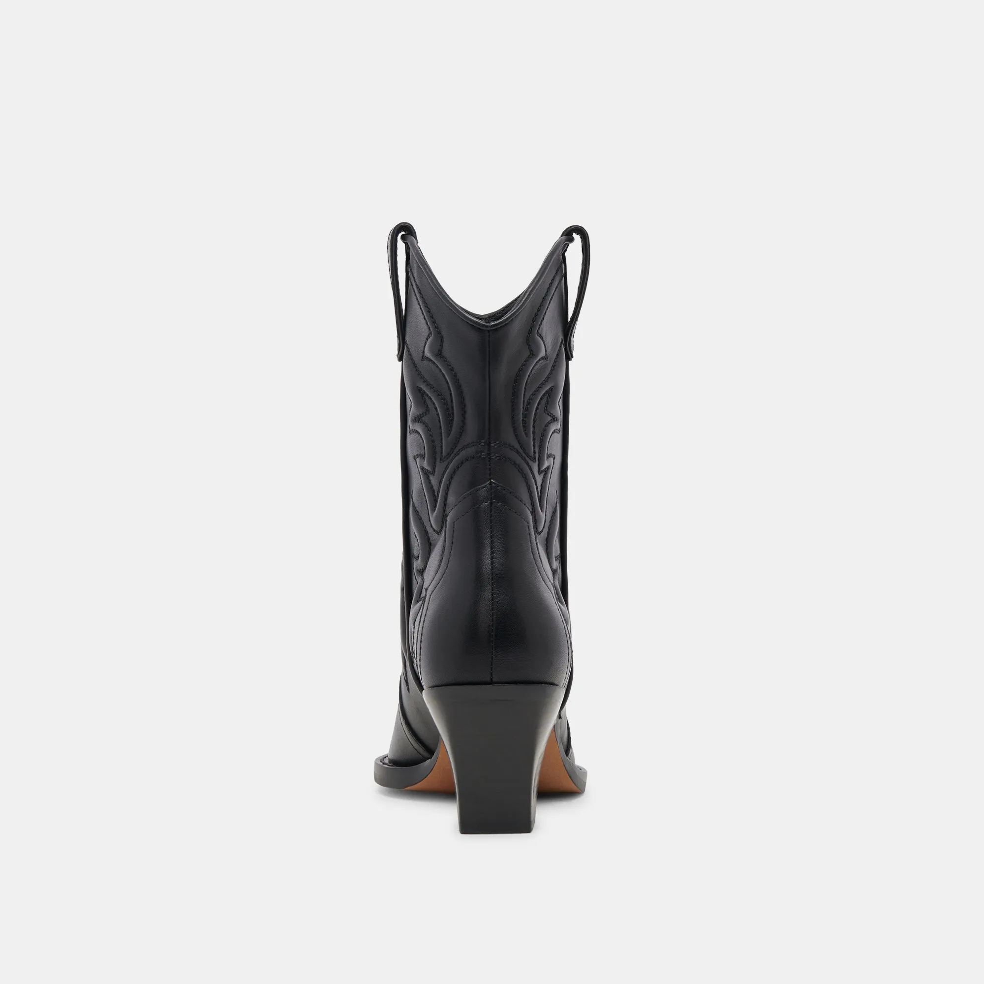 RIMONA WIDE CALF BOOTIES BLACK LEATHER - re:vita