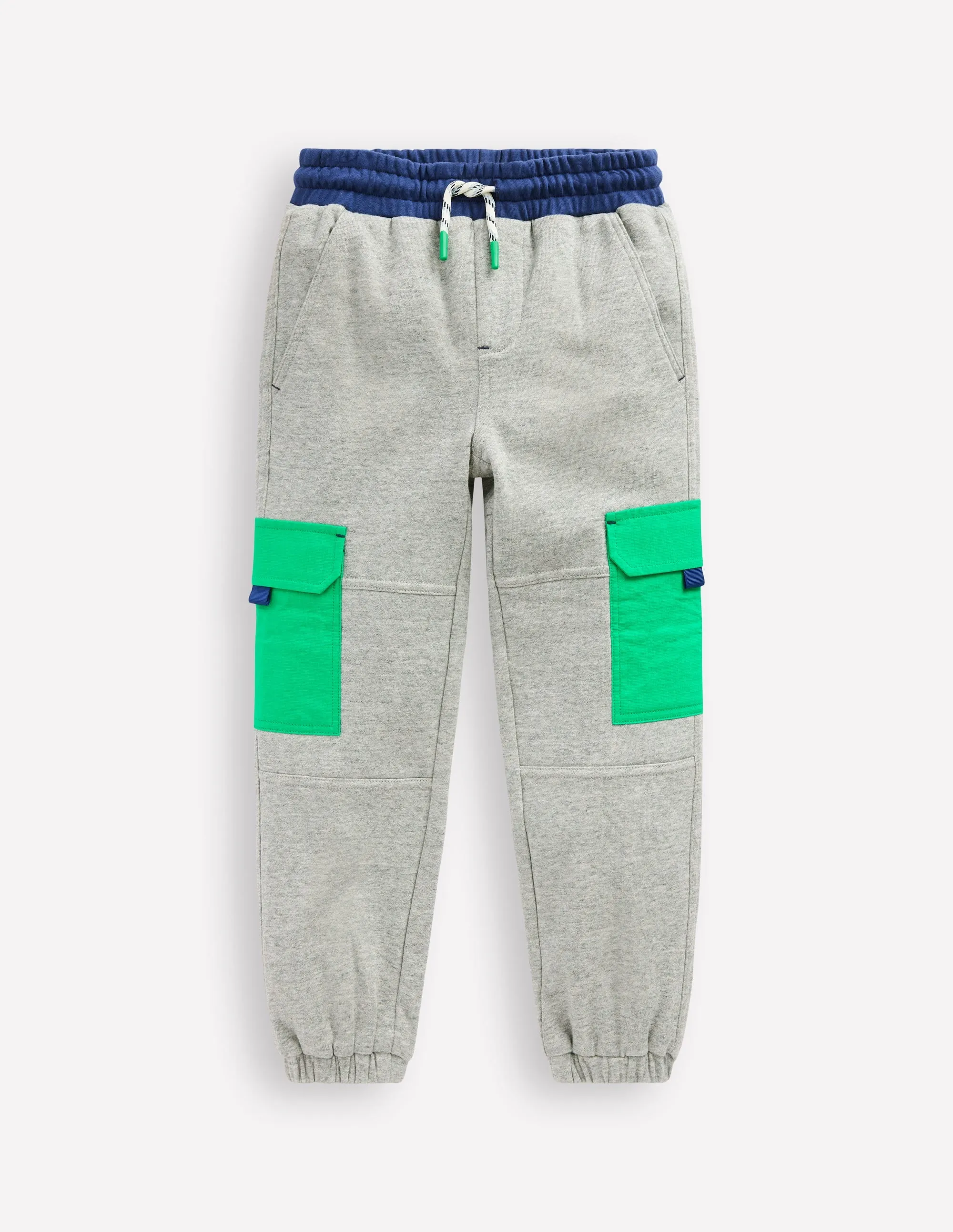 Ripstop Cargo Joggers-Grey Marl