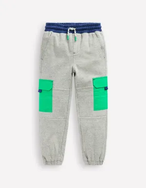 Ripstop Cargo Joggers-Grey Marl