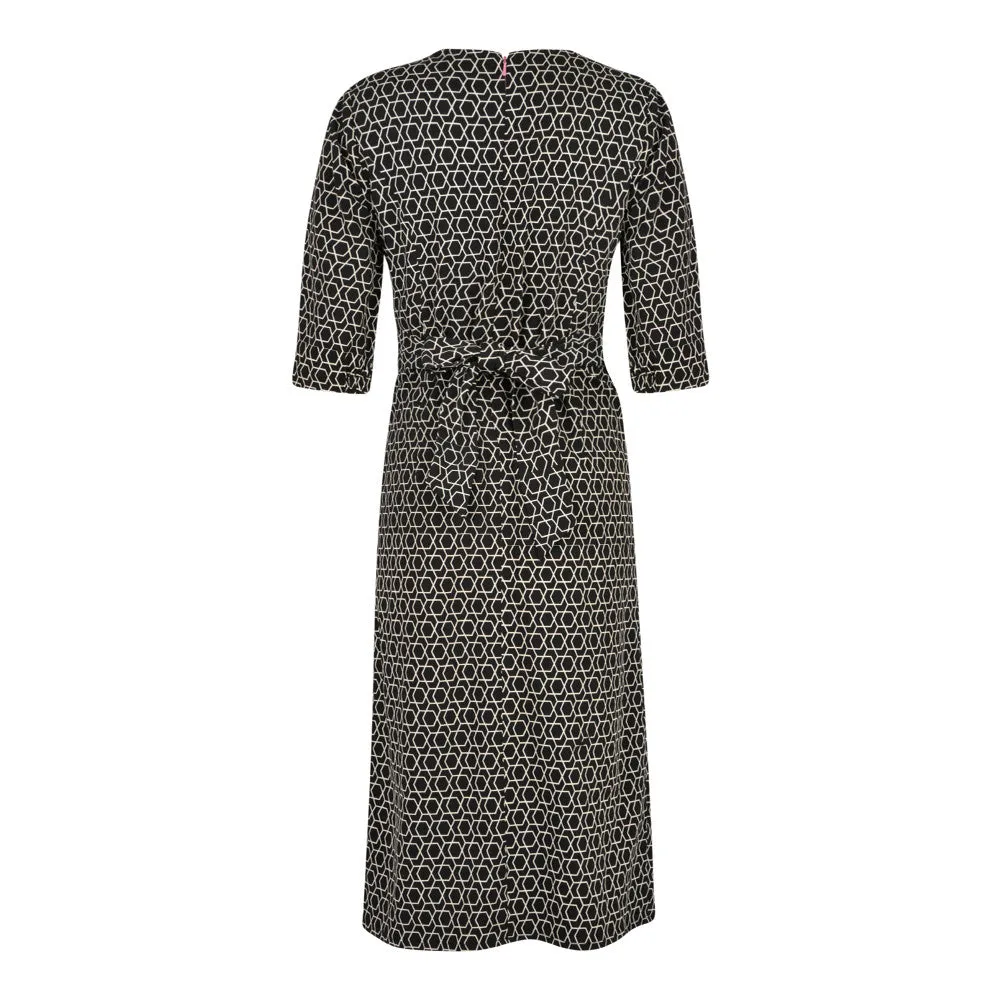 Rome Dress Black/Cream